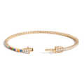 Personalized Lab Grown Diamond Tennis Bracelet 14k Yellow Gold 6in 6.5in 7in 7.5in 1 2 3 4 5 6 7 First