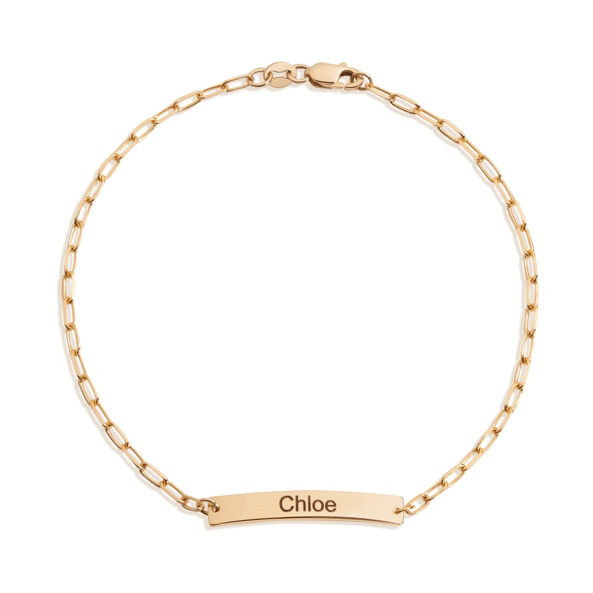 Baby ID Paperclip Chain Bracelet
