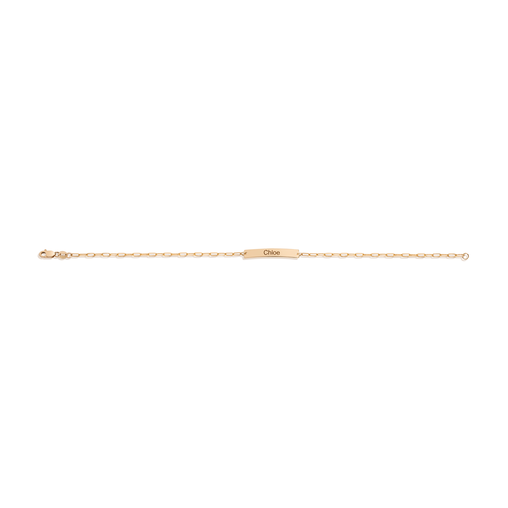 Baby ID Paperclip Chain Bracelet