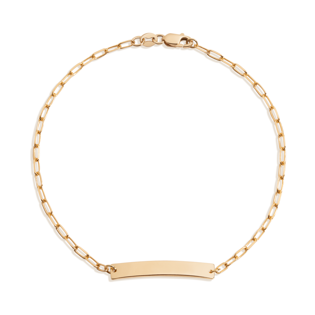 Baby ID Paperclip Chain Bracelet