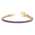 Lab Grown Amethyst Tennis Bracelet