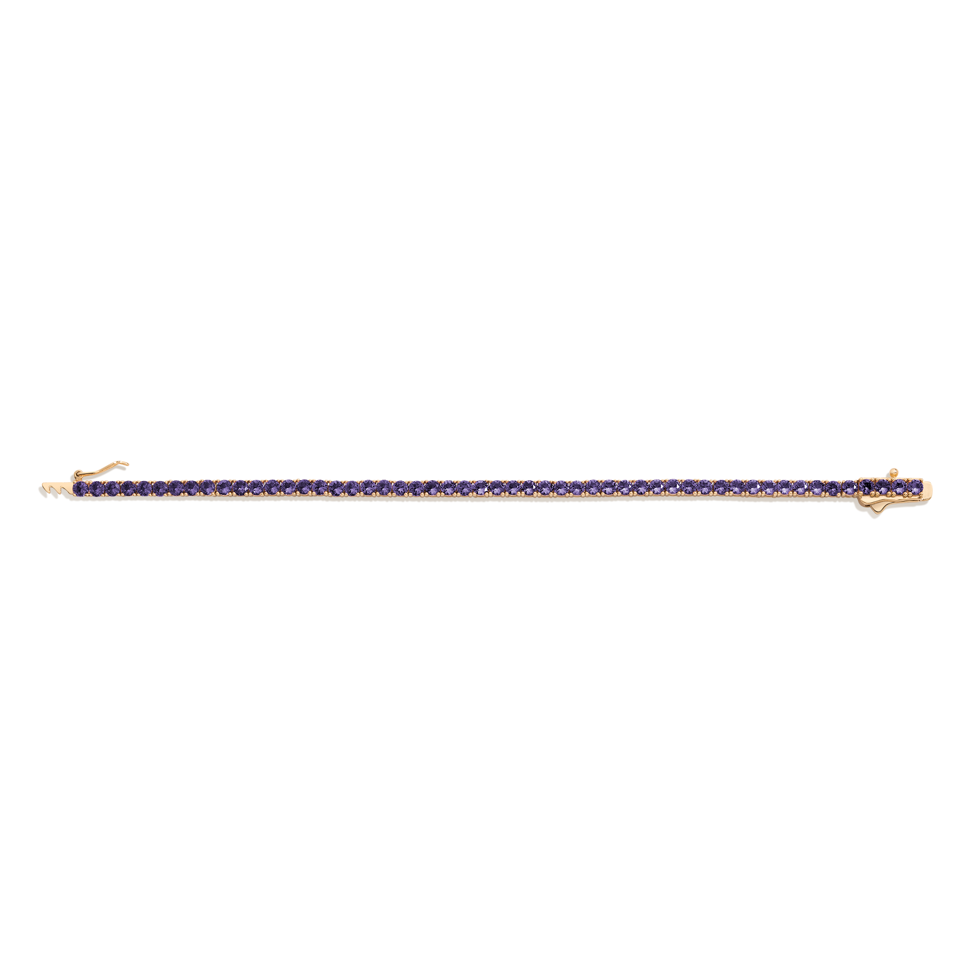 Lab Grown Amethyst Tennis Bracelet