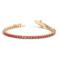 Lab Grown Sunstone Tennis Bracelet