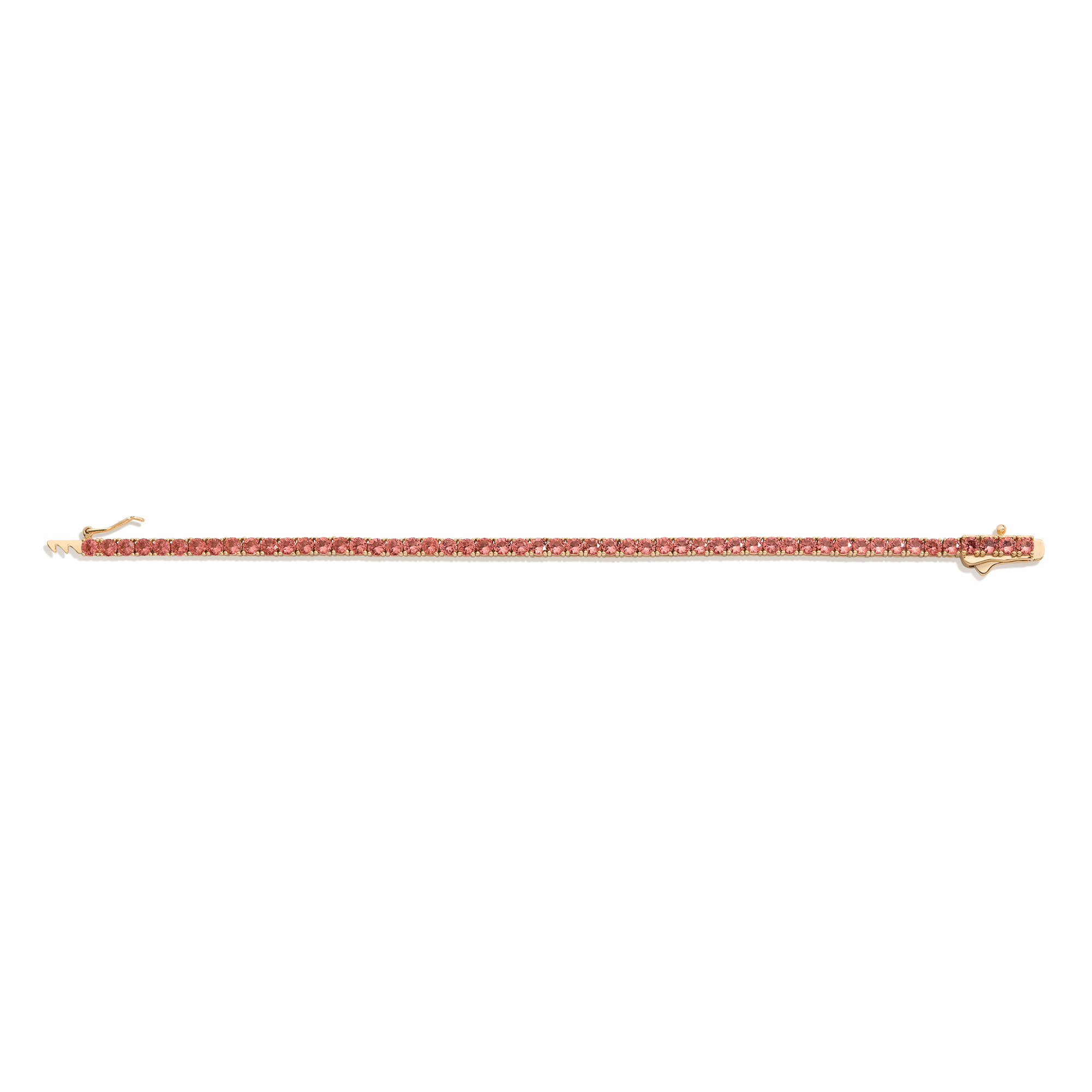 Lab Grown Sunstone Tennis Bracelet