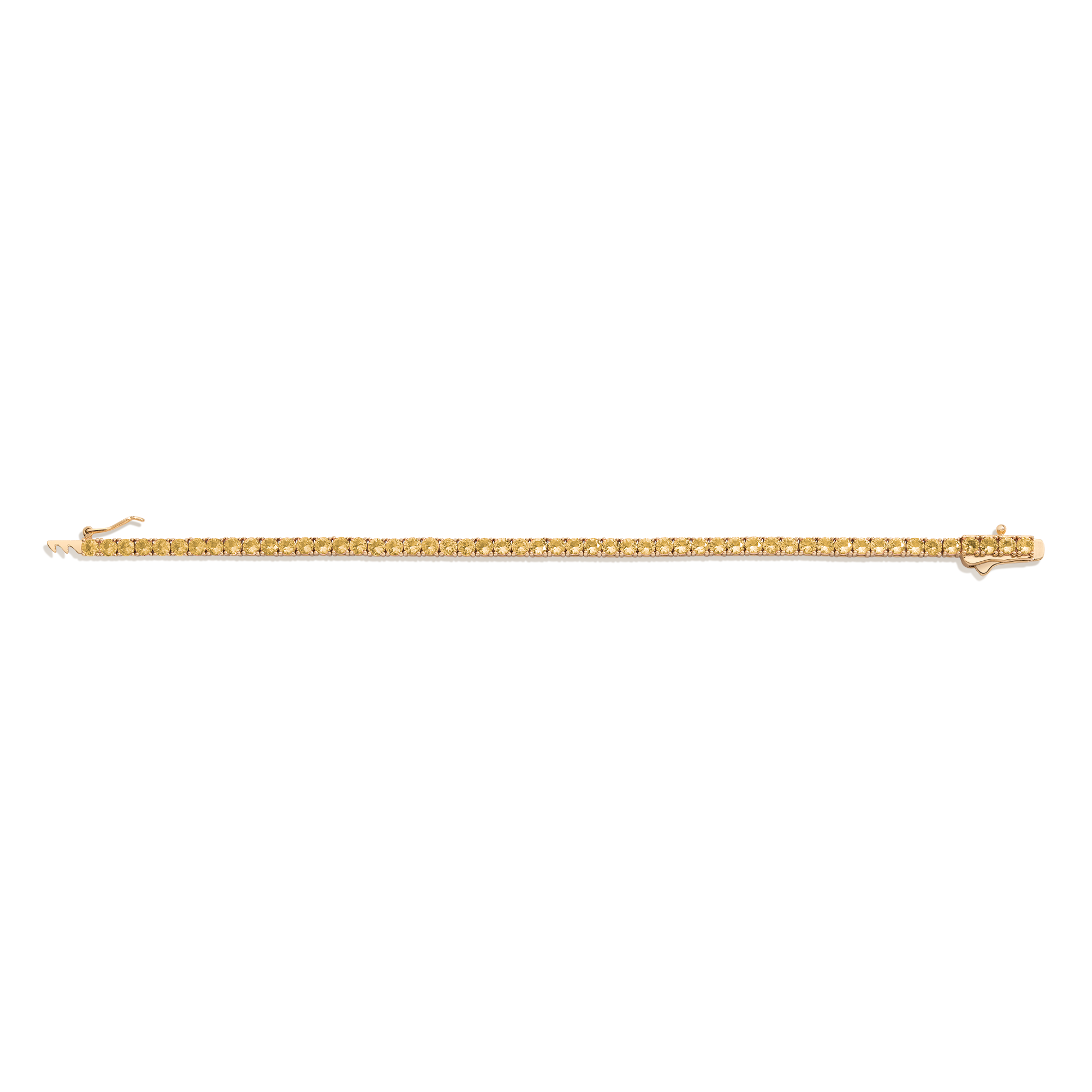 Lab Grown Citrine Tennis Bracelet