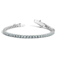 Lab Grown Blue Tourmaline Tennis Bracelet