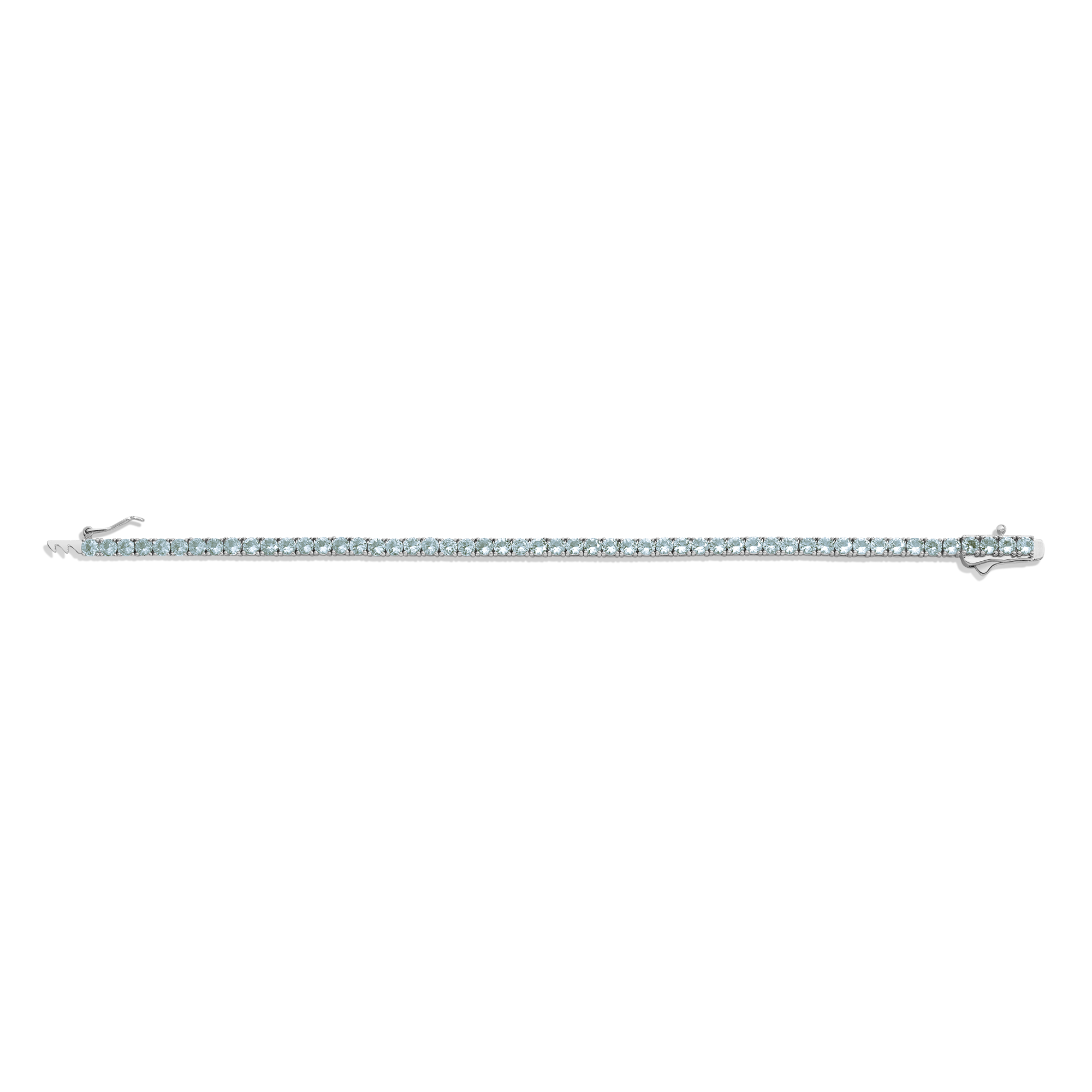 Lab Grown Blue Tourmaline Tennis Bracelet