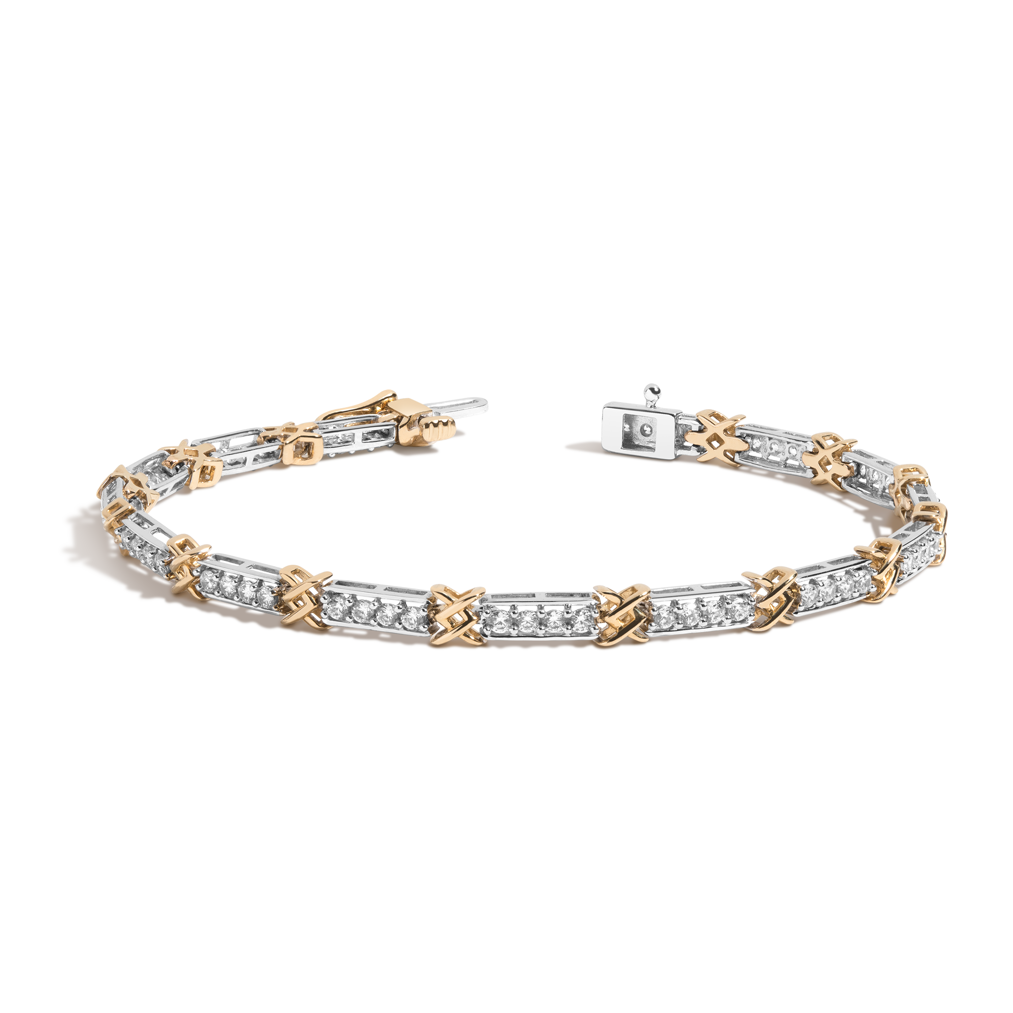 Lab Grown Diamond X Tennis Bracelet