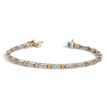 Mini Lab Grown Diamond X Tennis Bracelet
