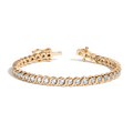 Lab Grown White Sapphire S Estate Tennis Bracelet