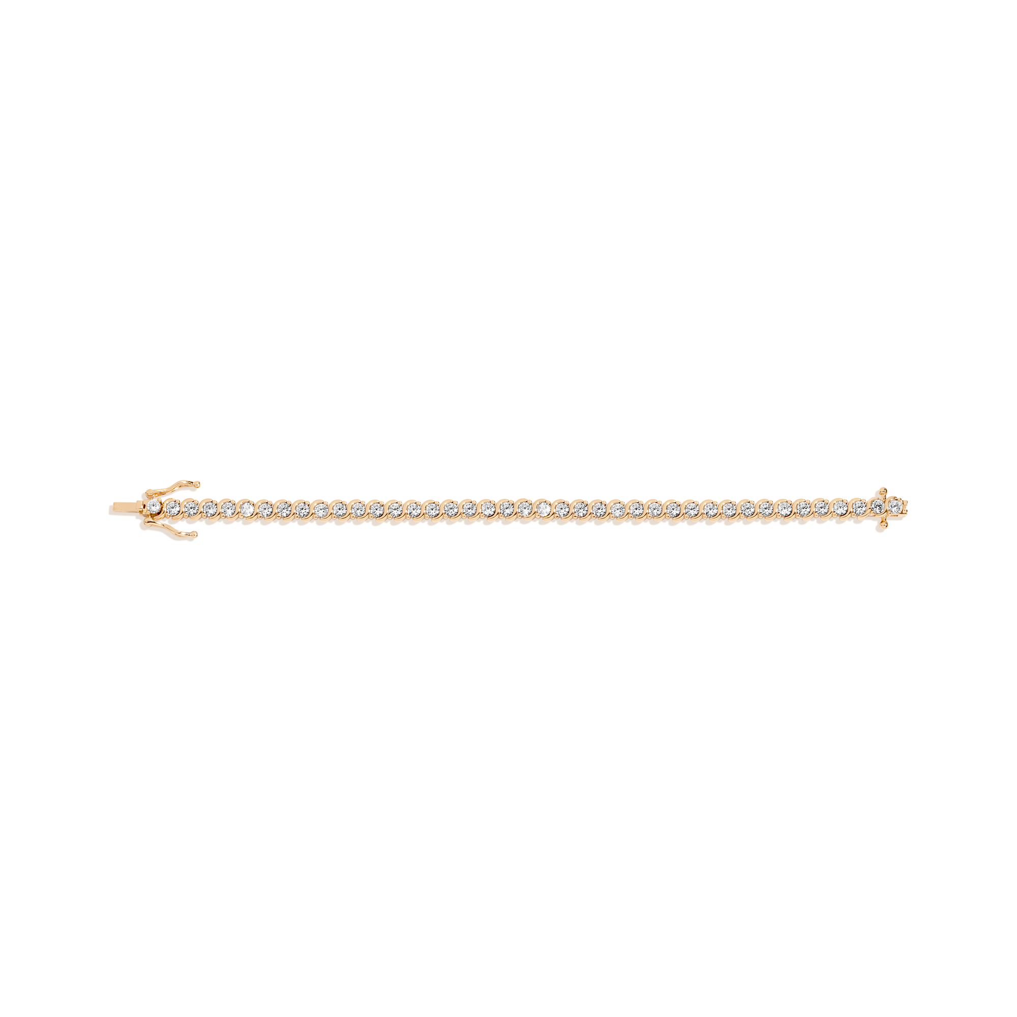 Lab Grown White Sapphire S Estate Tennis Bracelet
