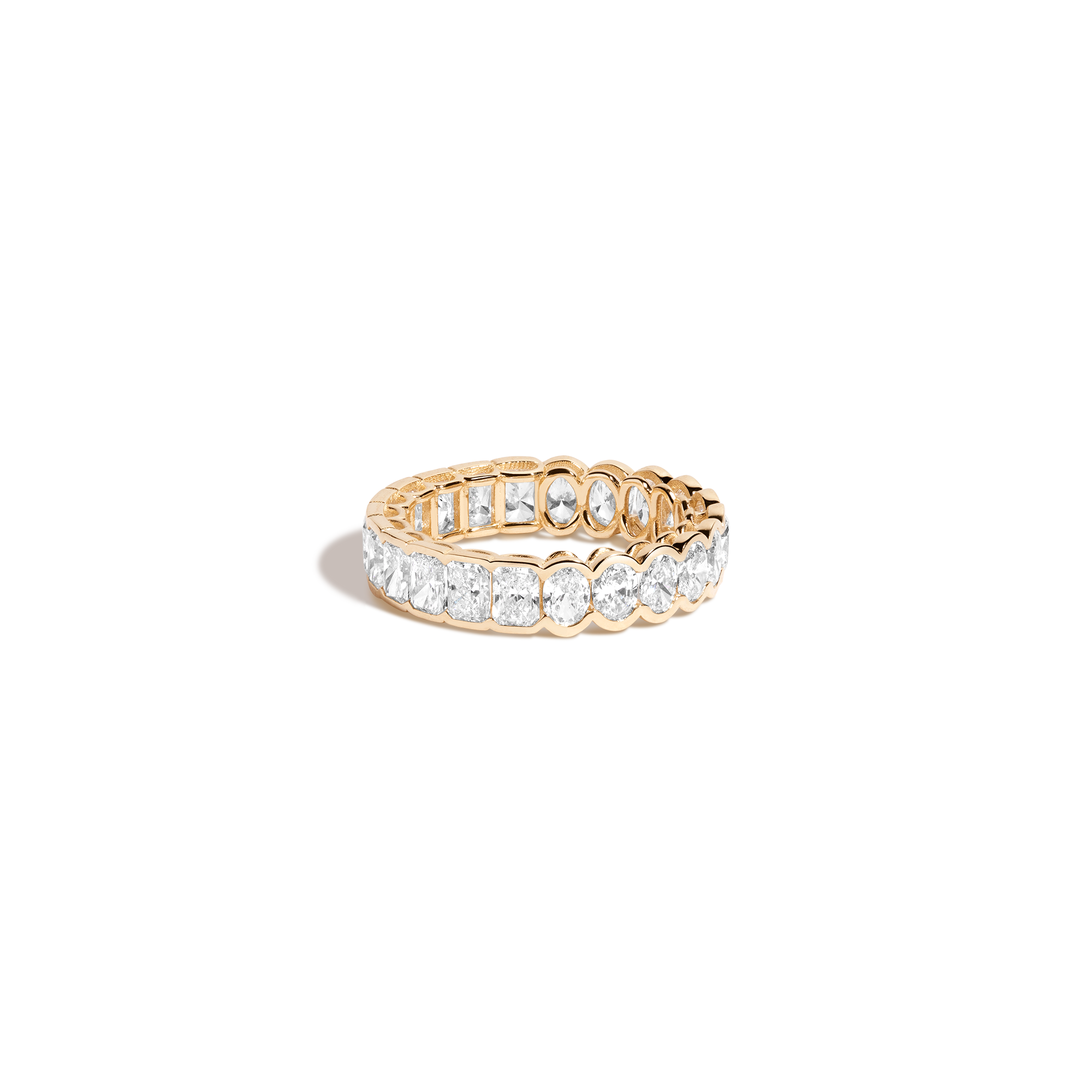 Two-in-One Lab Grown Diamond Semi-Bezel Eternity Ring