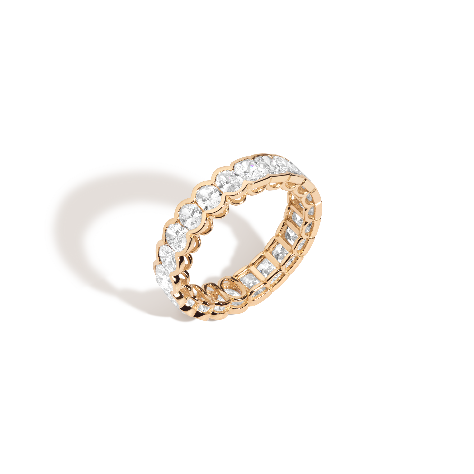Two-in-One Lab Grown Diamond Semi-Bezel Eternity Ring