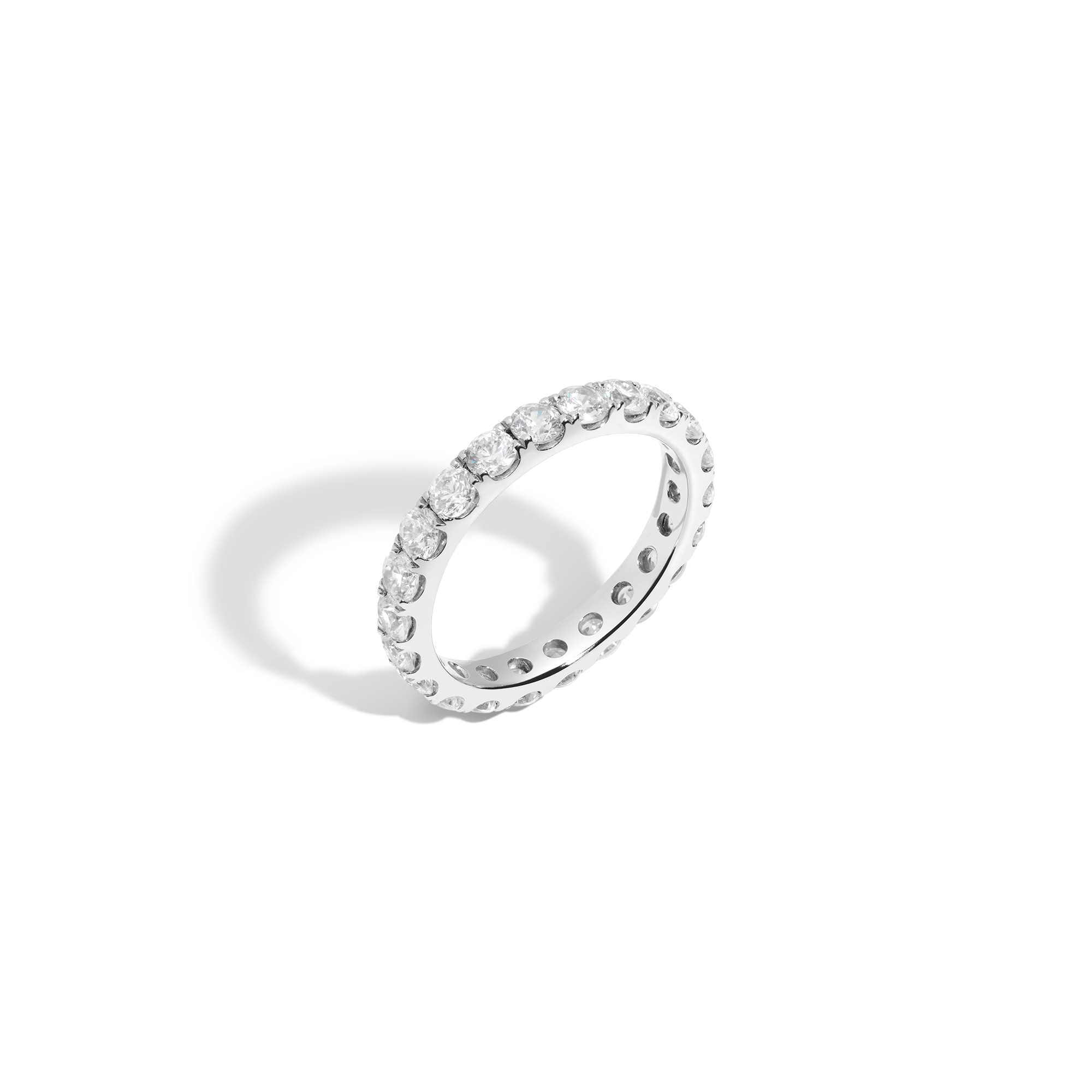 2ct Round Lab Grown Diamond Eternity Ring