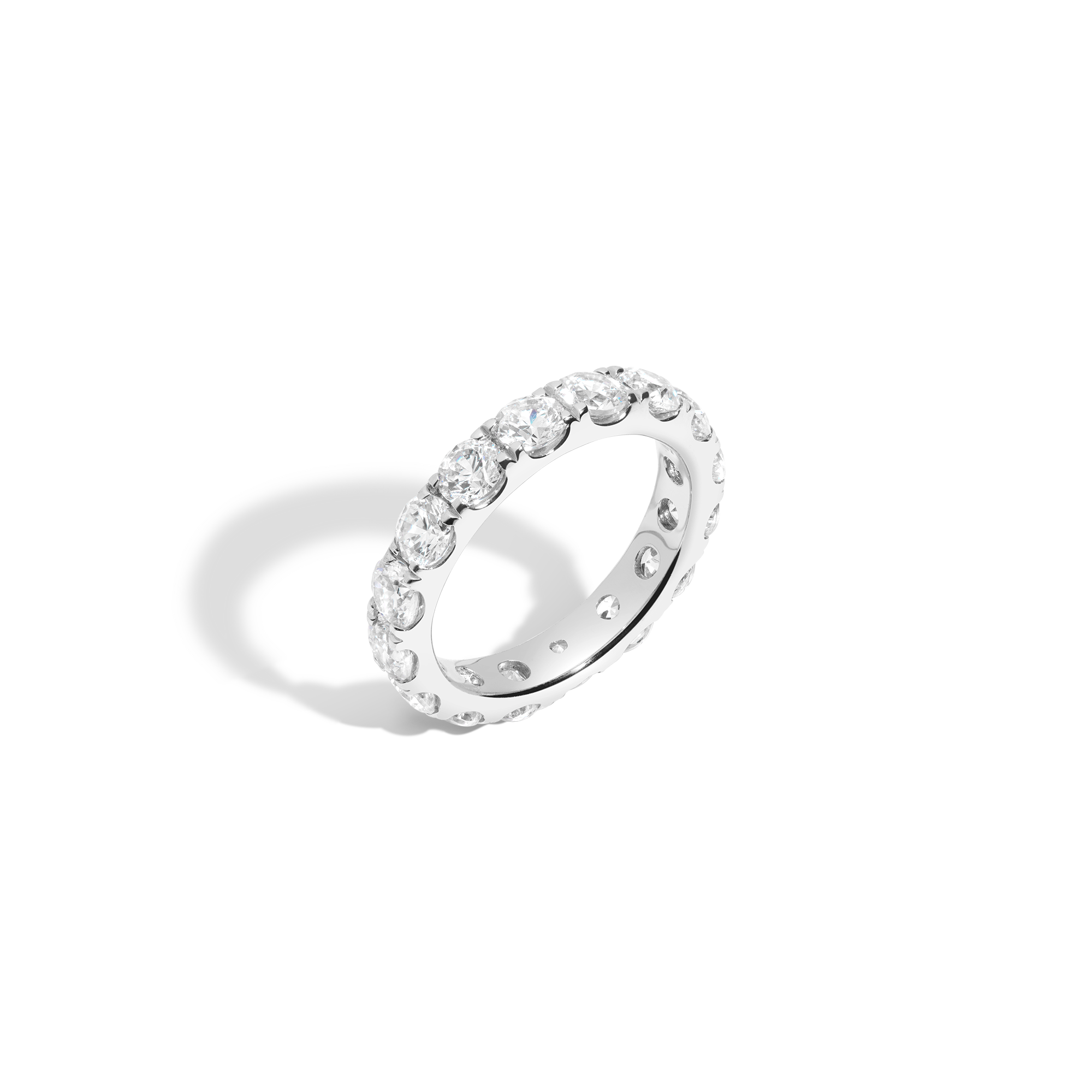 4ct Round Lab Grown Diamond Eternity Ring