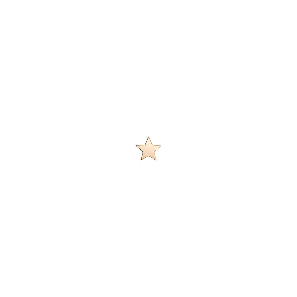 Gold Nova Star Stud Earrings