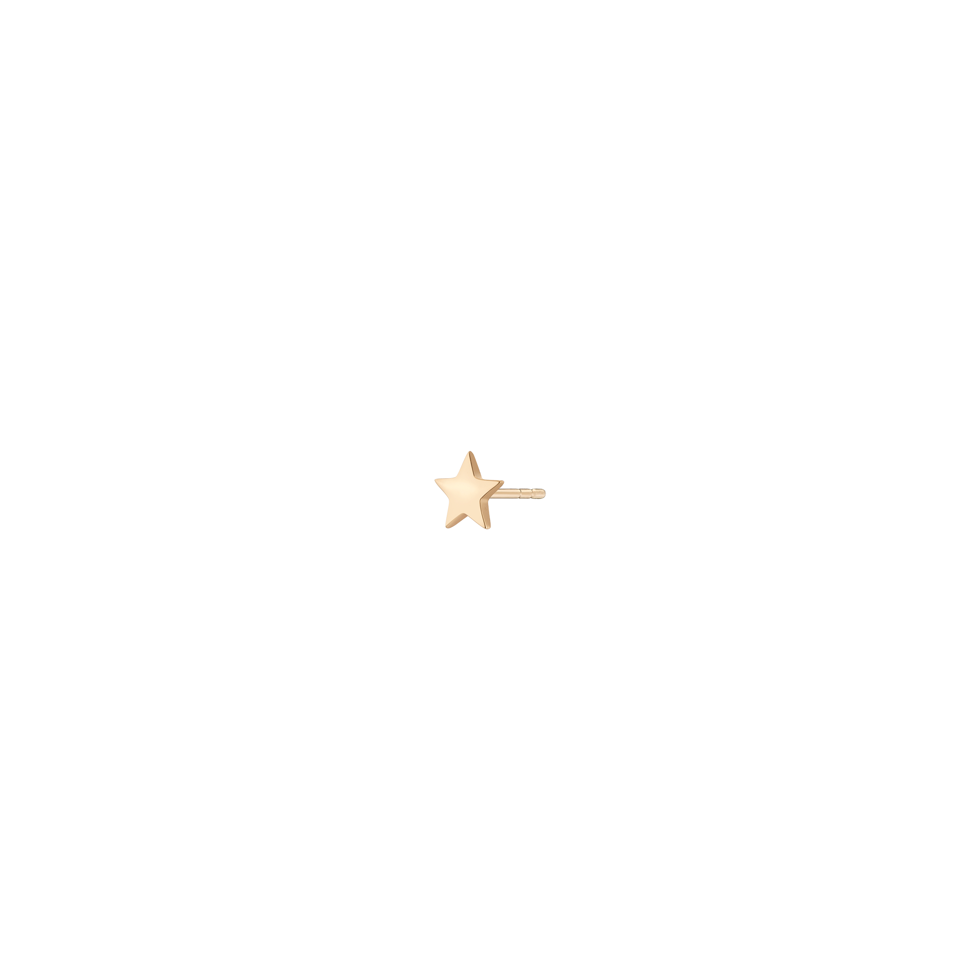 Gold Nova Star Stud Earrings