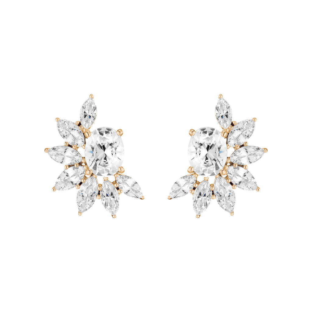 Aurate x Frye: Marquise Fringe Earrings