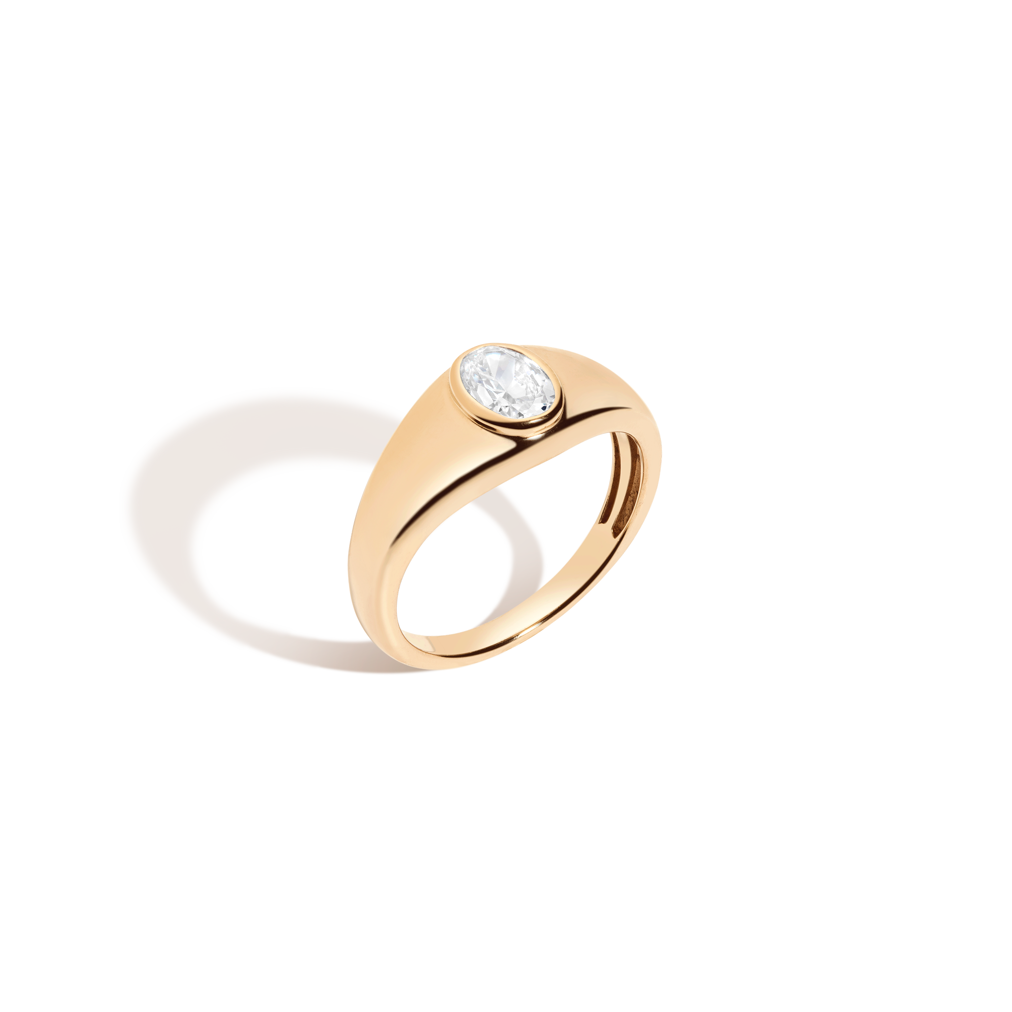 Chunky Lab Grown Diamond Oval Ring