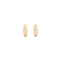 Chunky Lab Grown Diamond Marquise Huggie Earrings