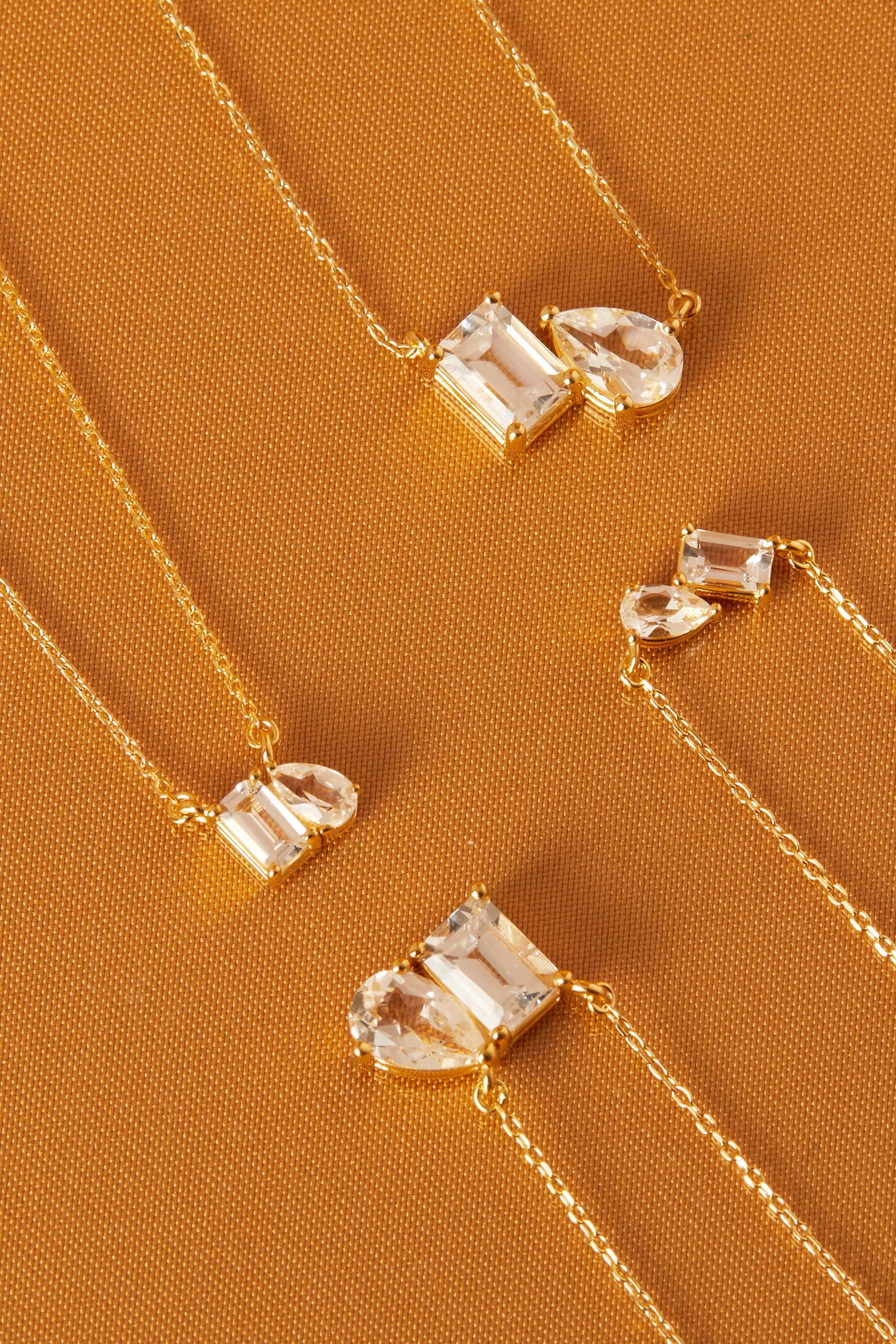 Toi et Moi Gemstone Mini Heirloom Necklace