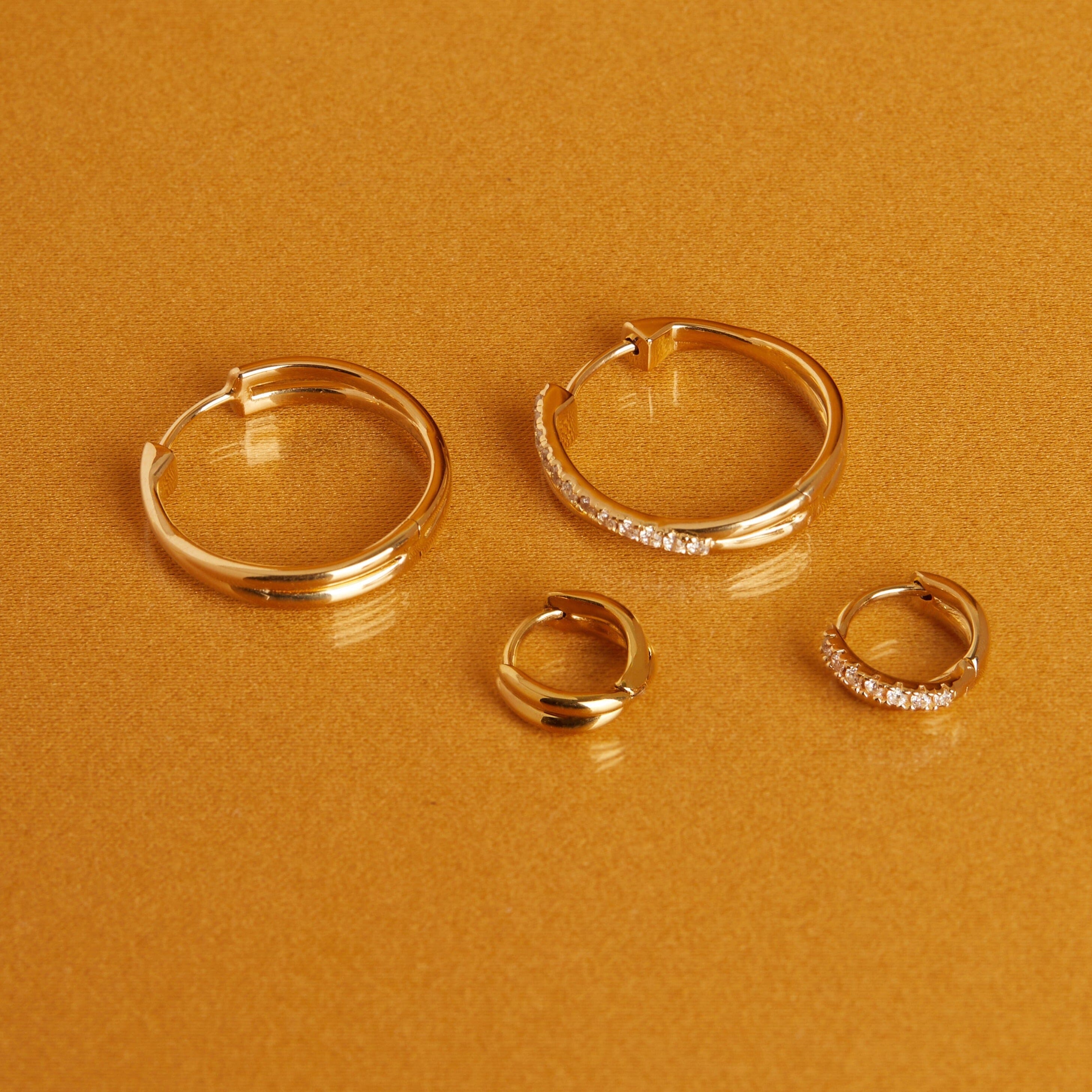 Crossover Hoop Earrings