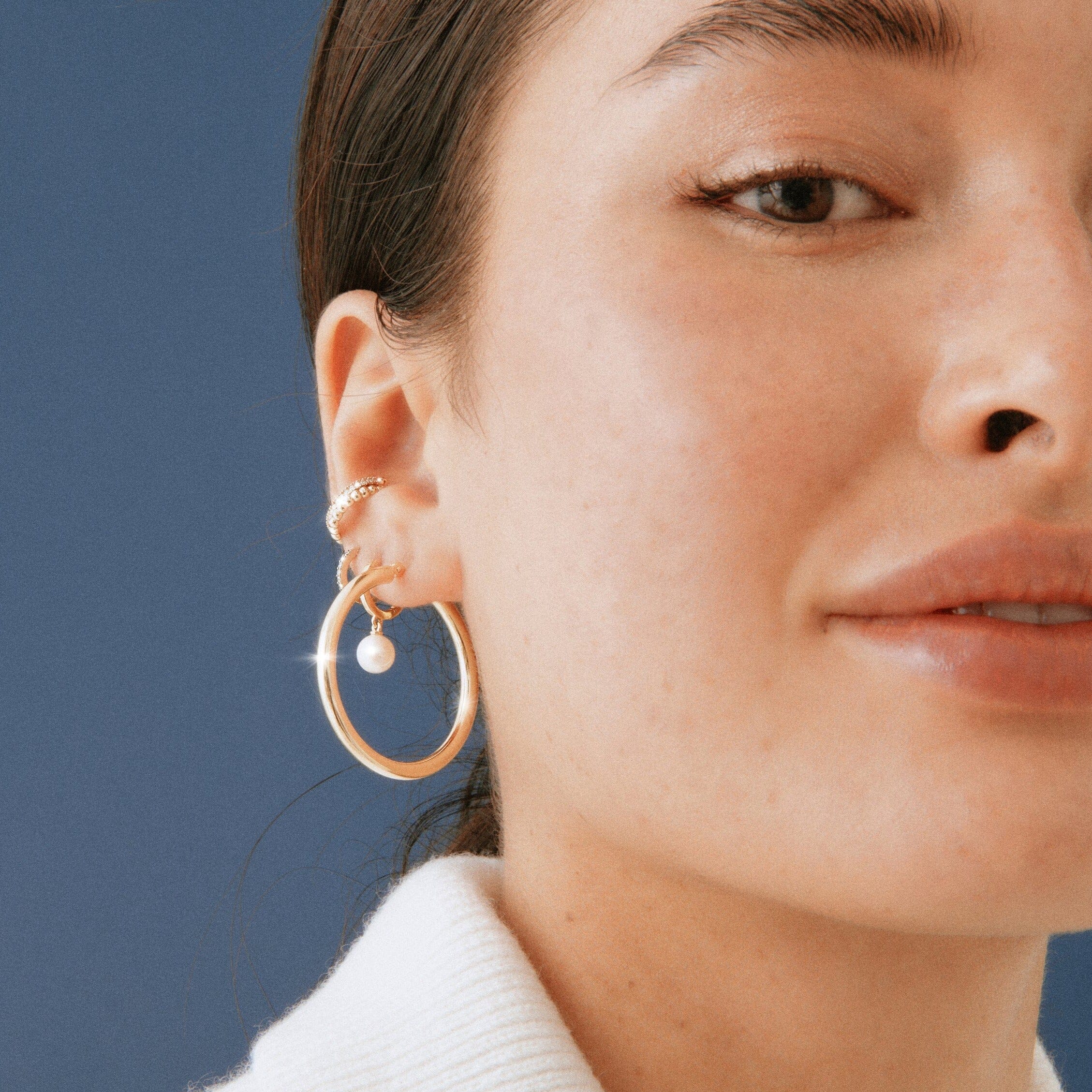 Gold Hoop Earrings - 3mm