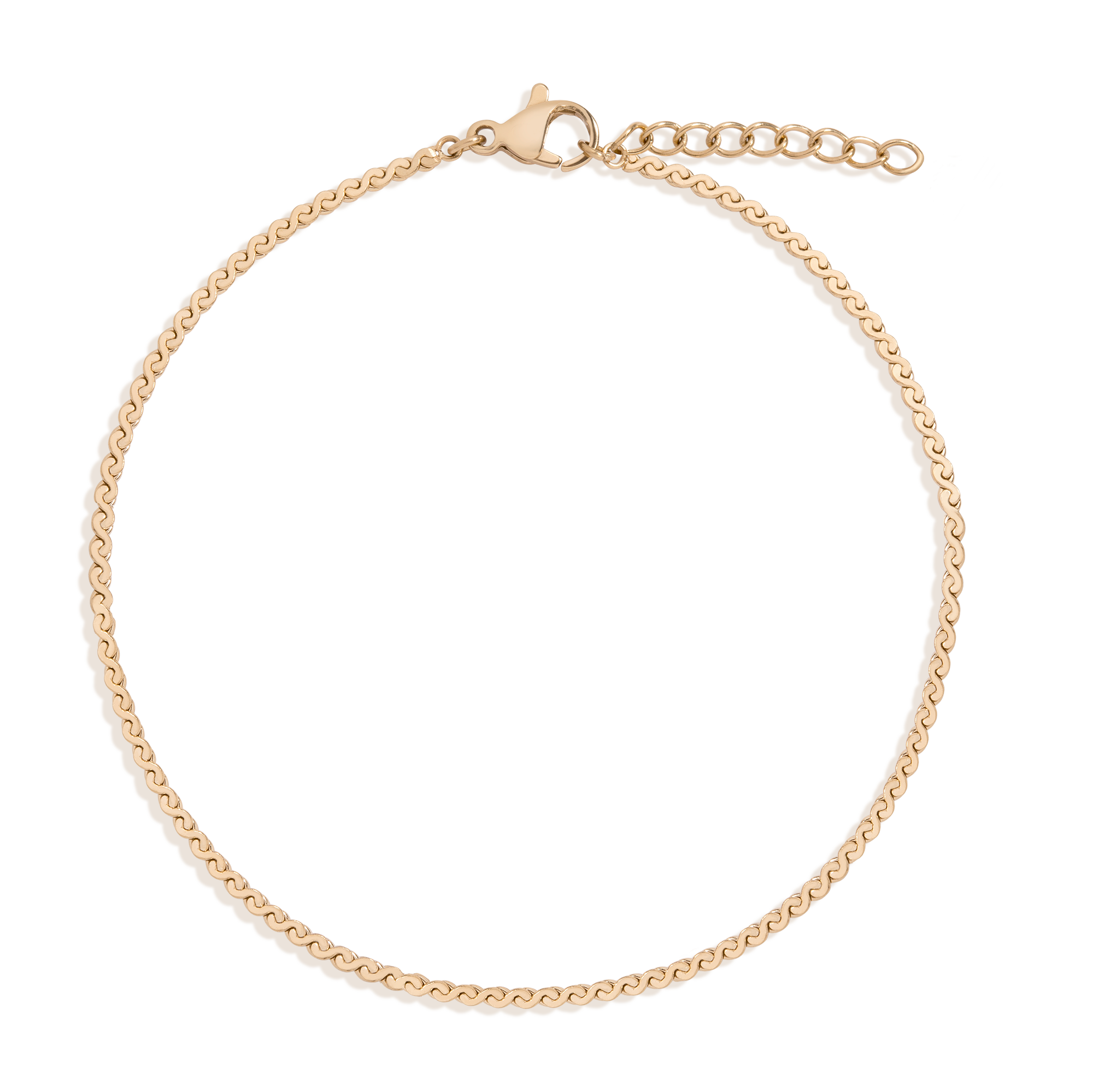 Wave Chain Anklet