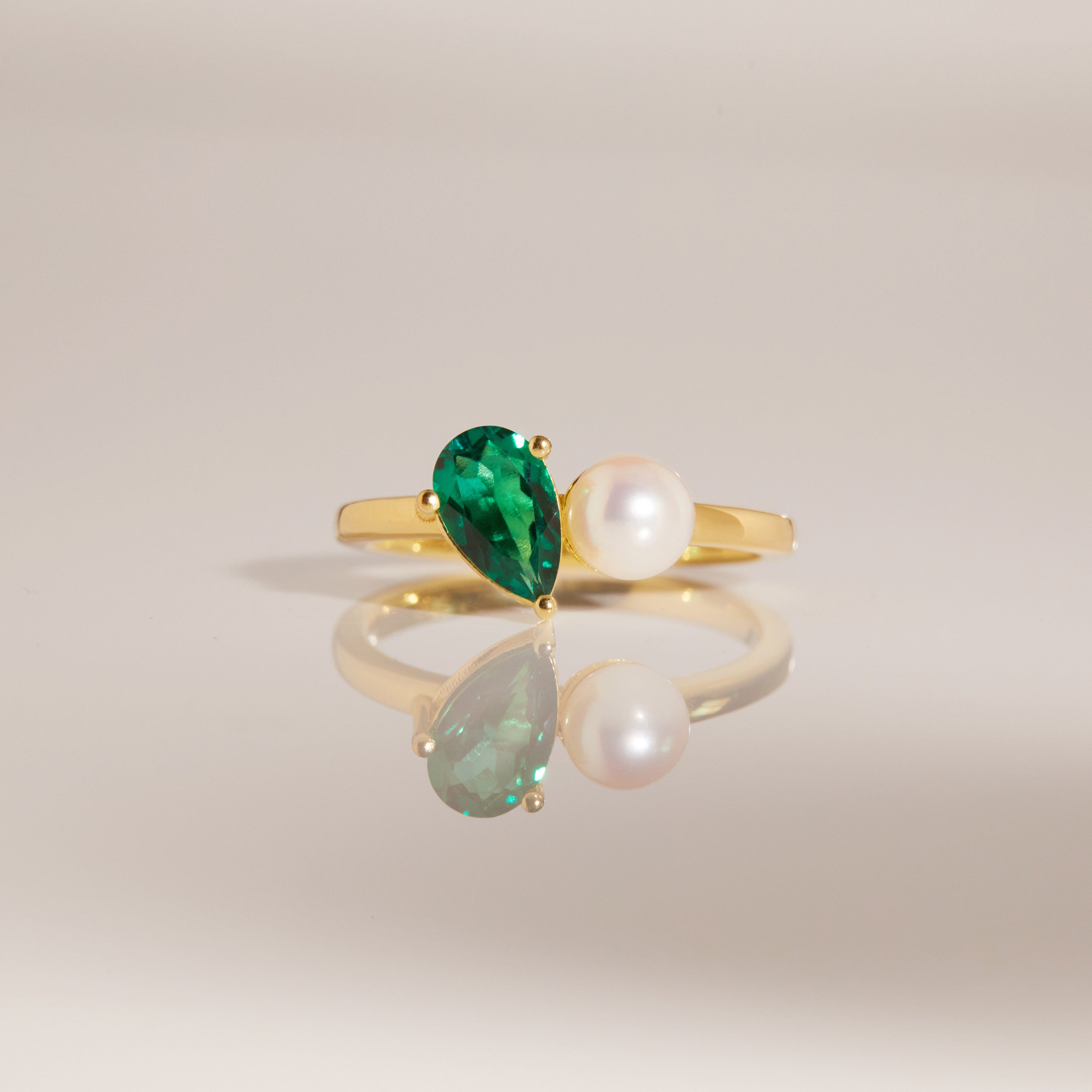 Pearl Toi et Moi Ring