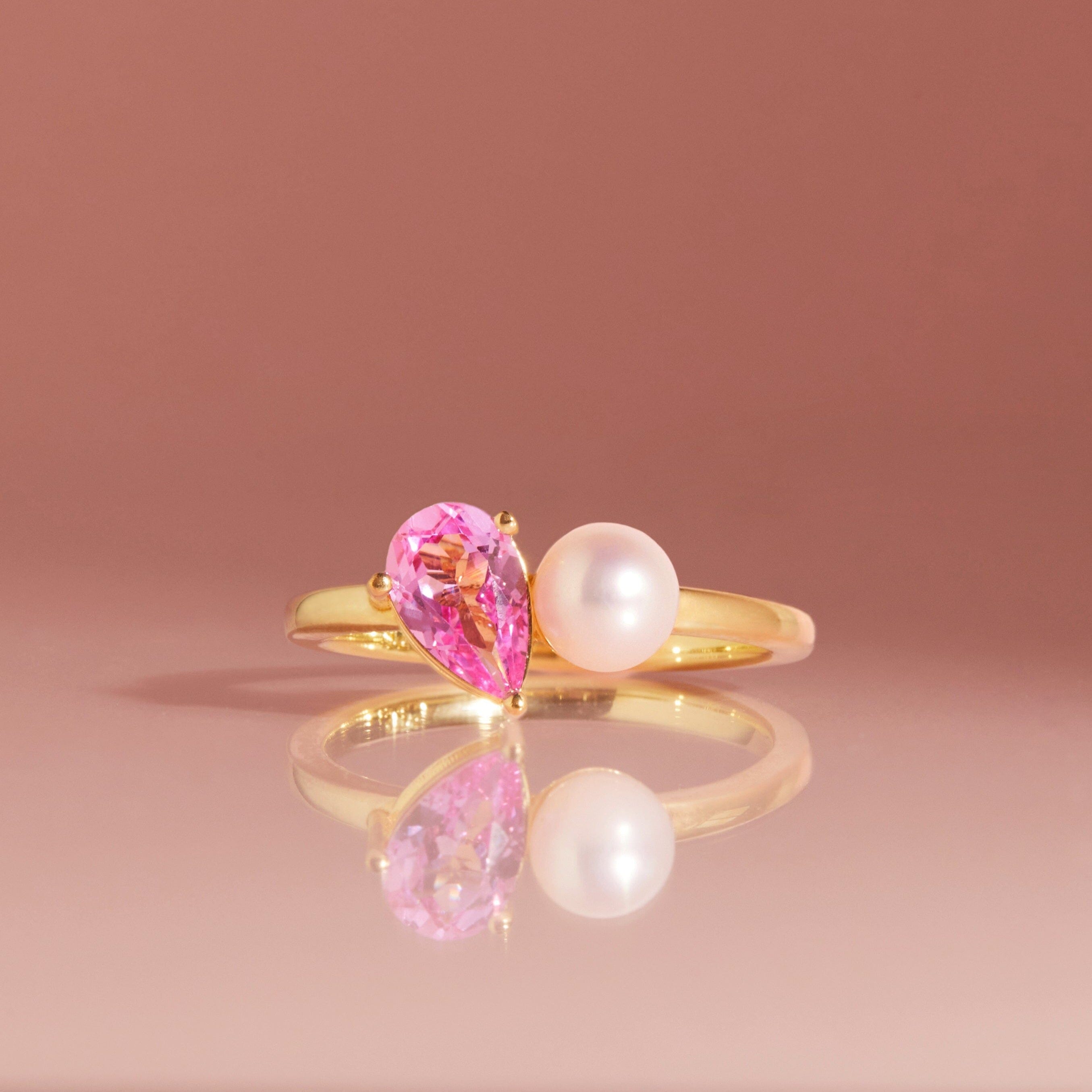 Pearl Toi et Moi Ring