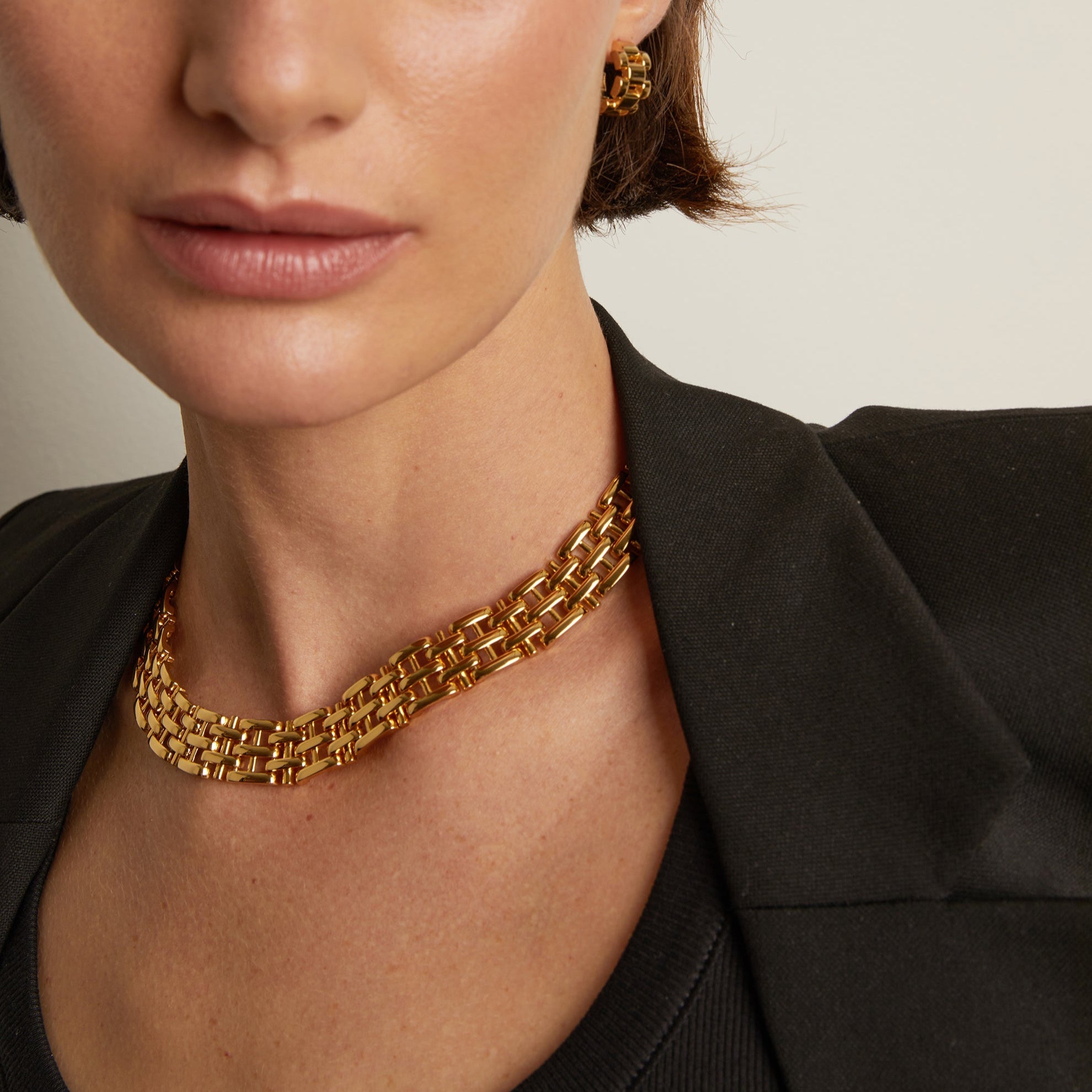 Panther Chain Link Necklace