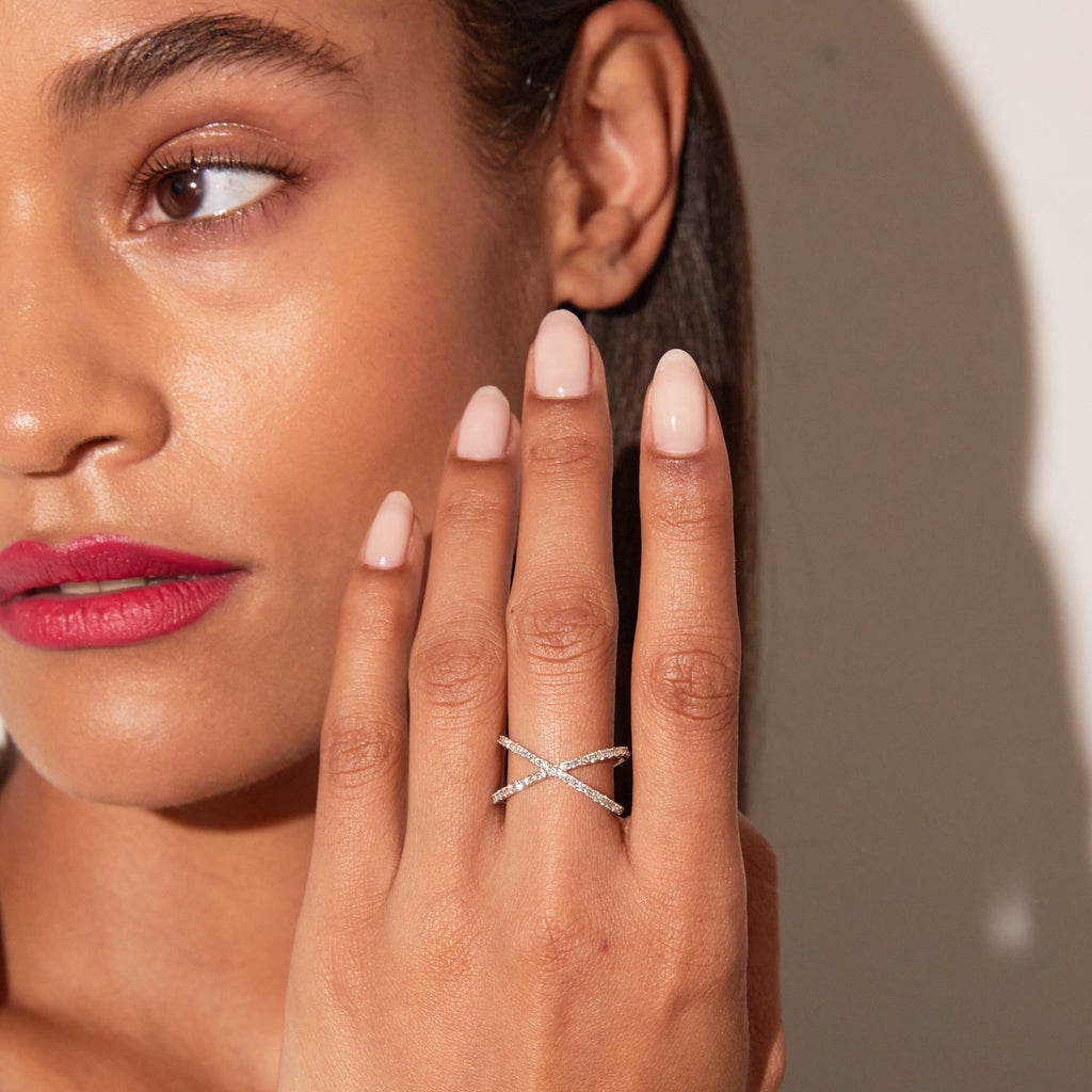 Diamond X Ring