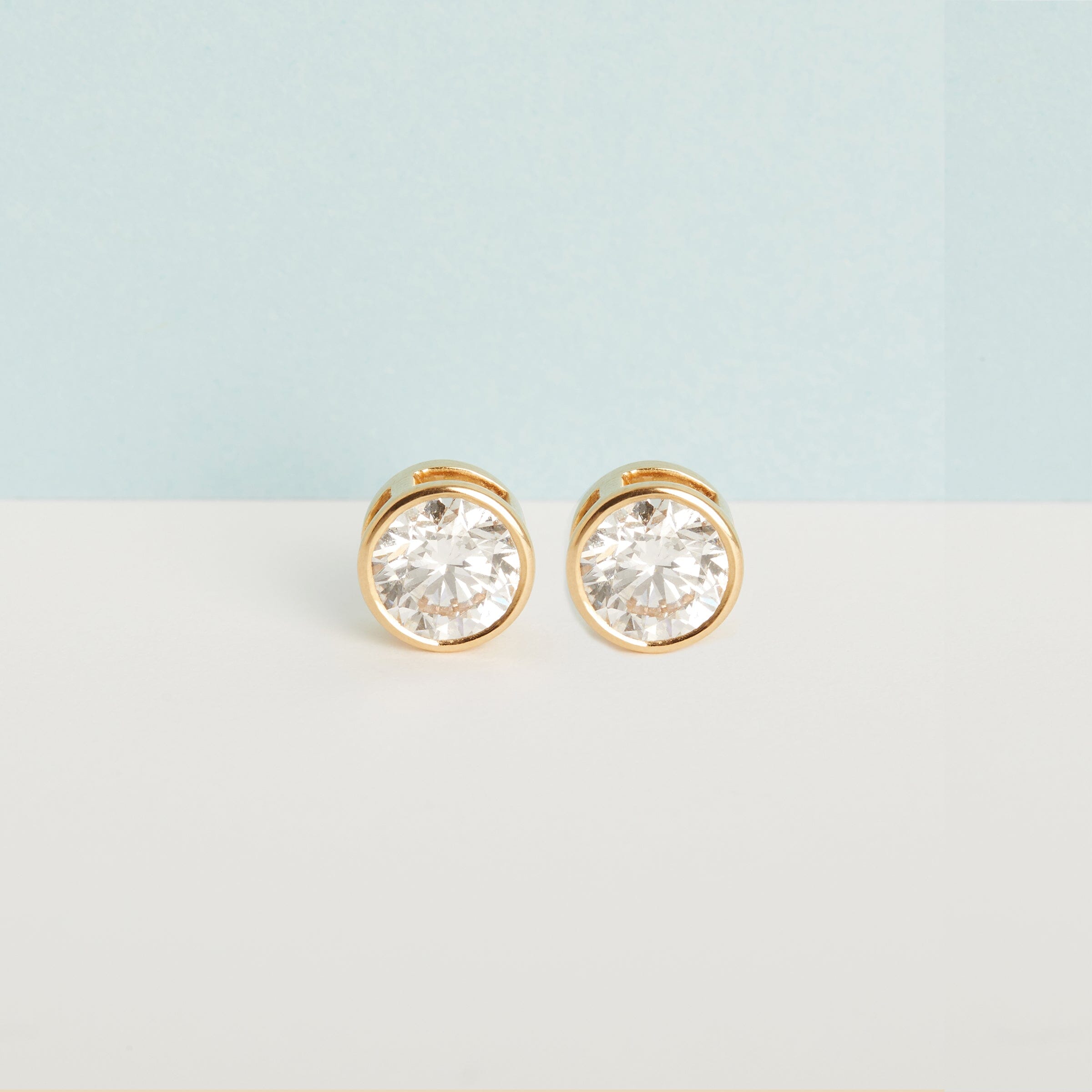XXL Lab Grown Diamond Bezel Studs