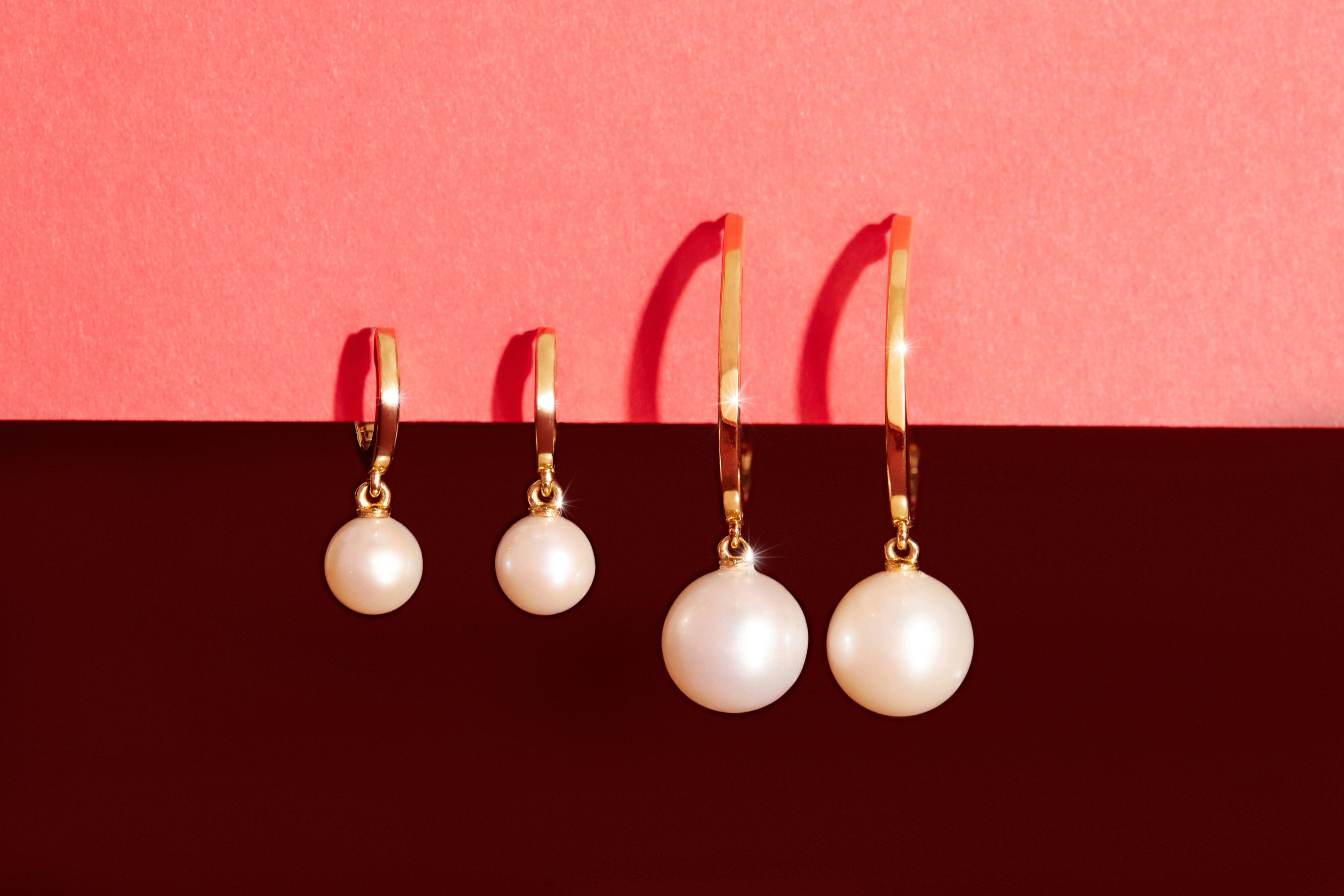 Pearl Hoop Earrings