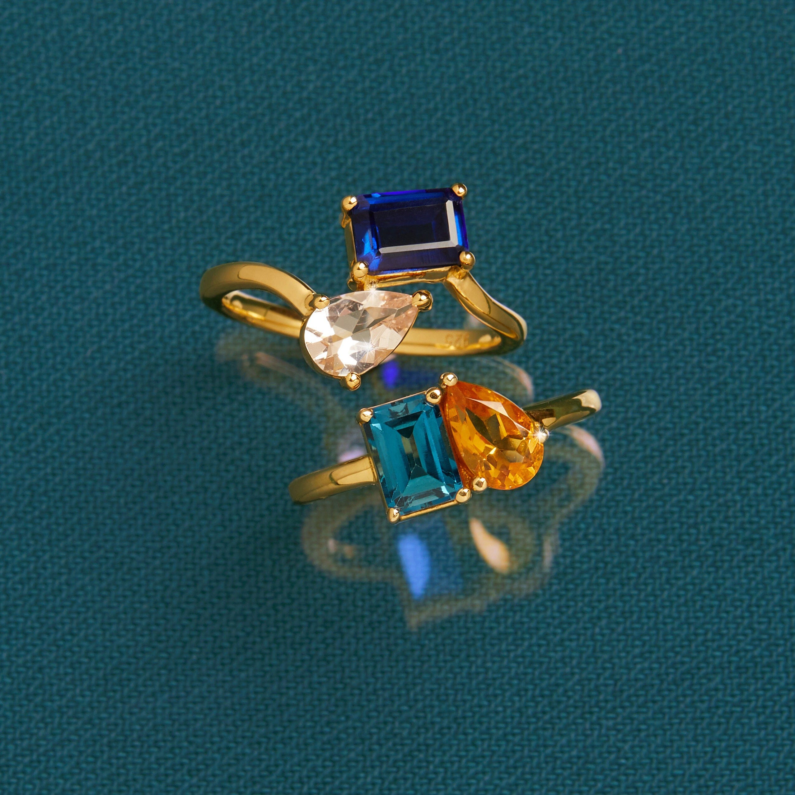 Toi et Moi Gemstone Heirloom Ring