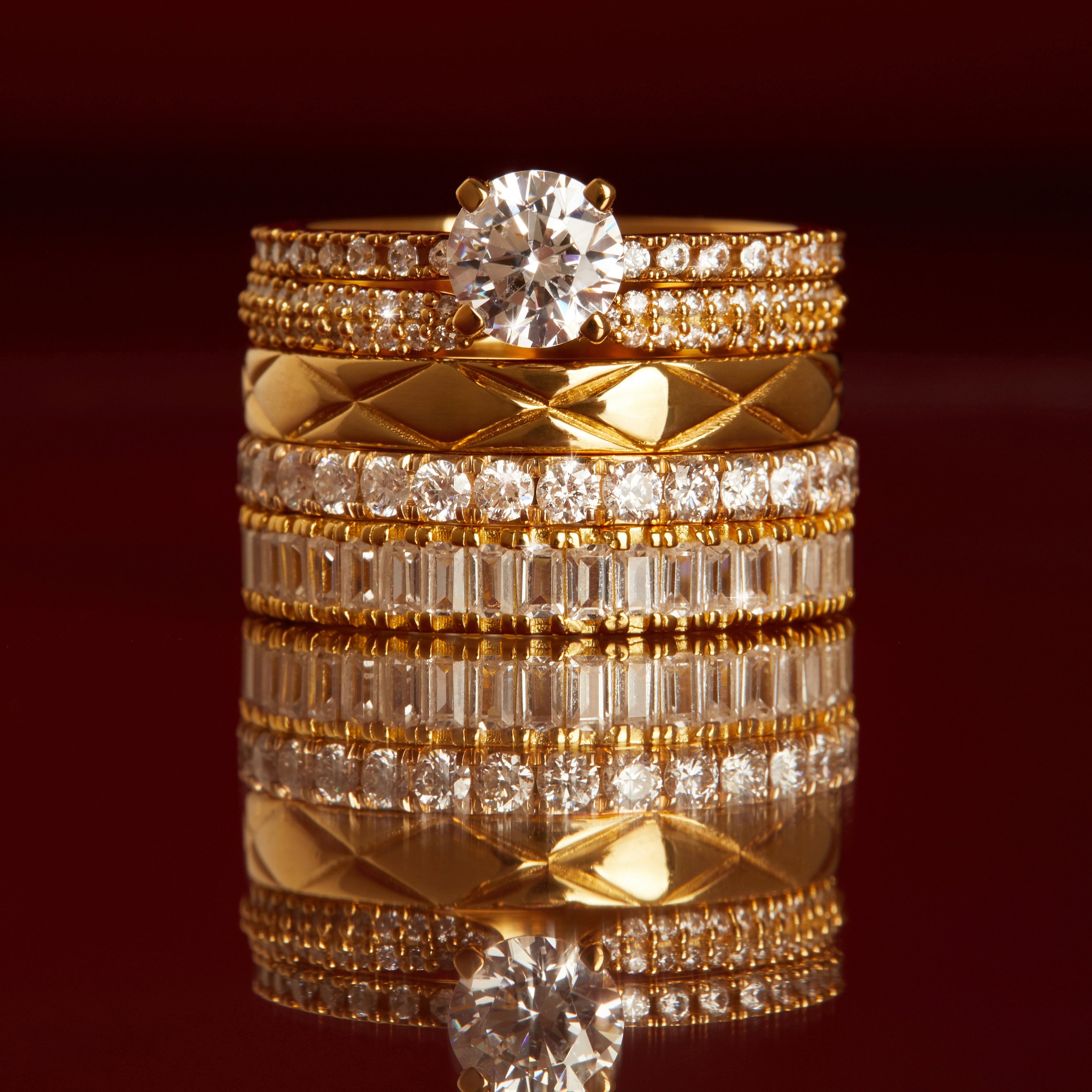 1ct Round Lab Grown Diamond Eternity Ring