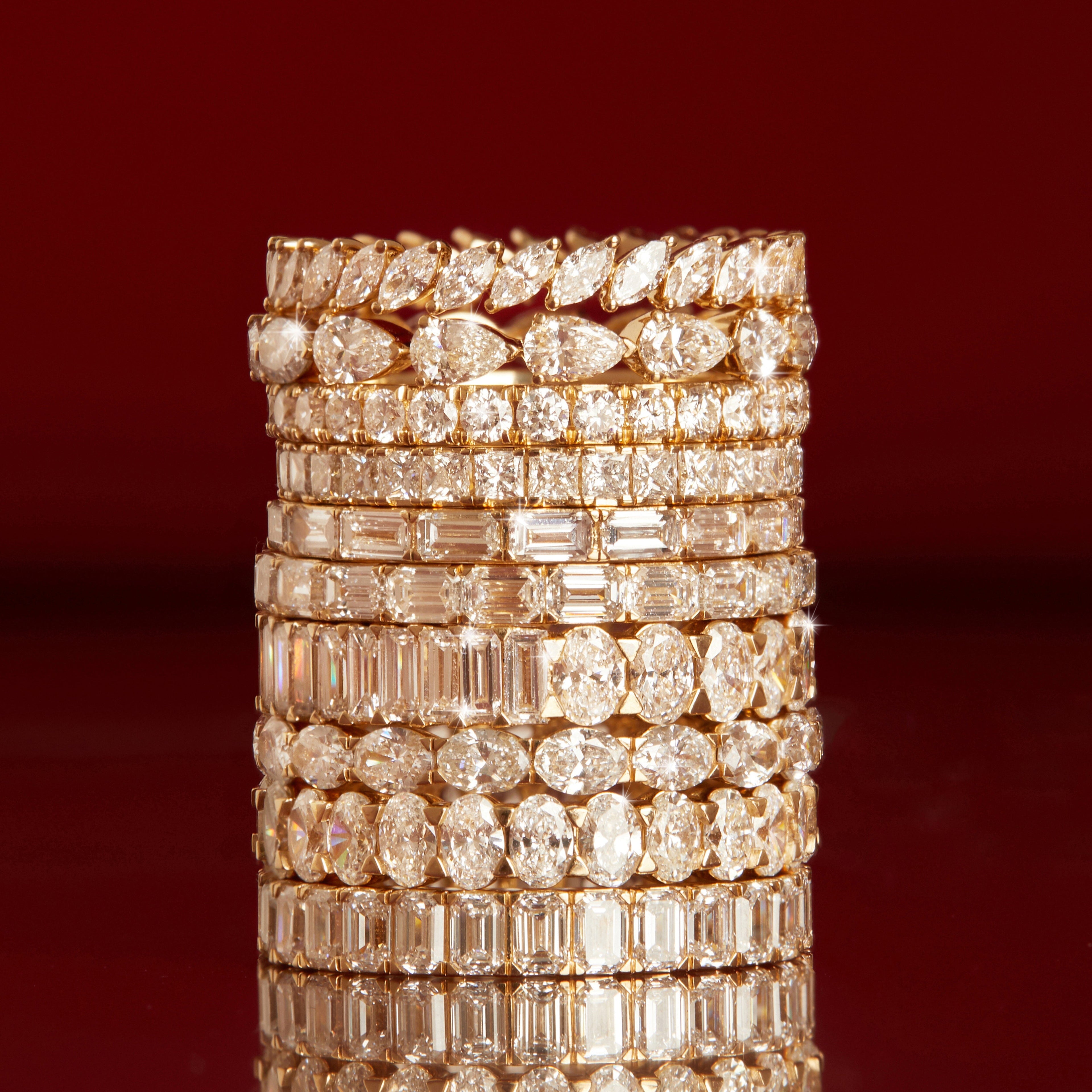 Oval Diamond Eternity Ring