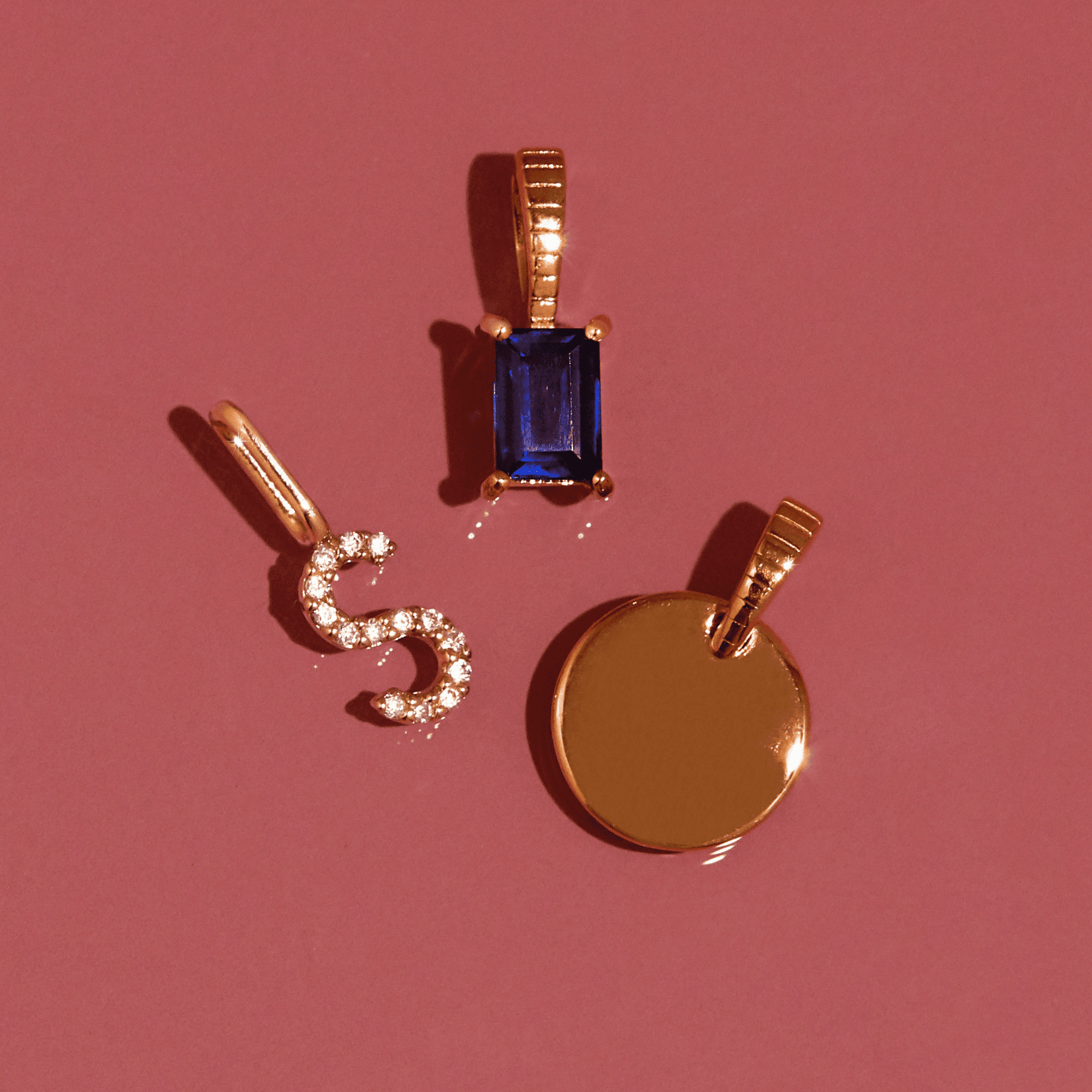Classic Diamond Letter Pendant