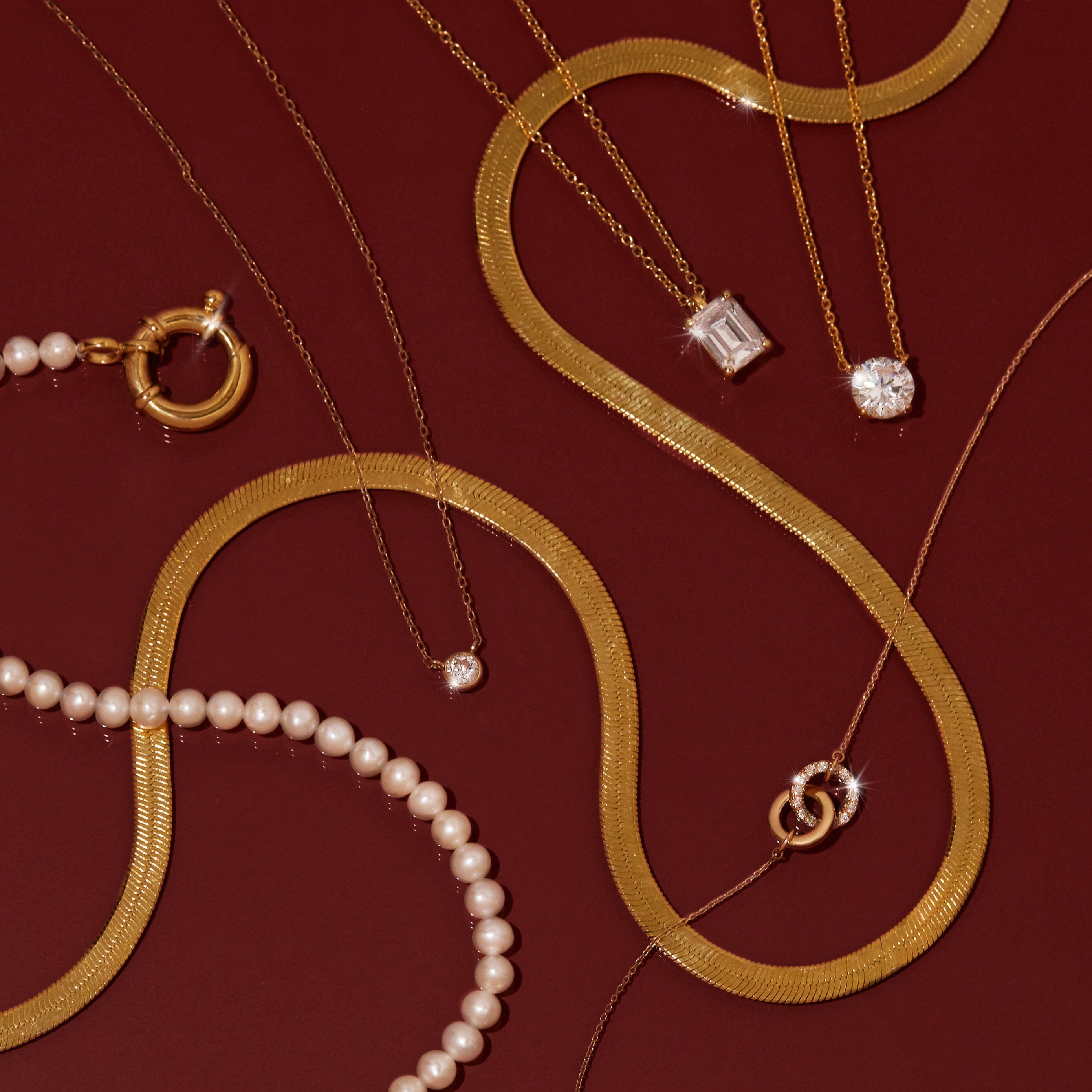 Mini Diamond Bezel Necklace