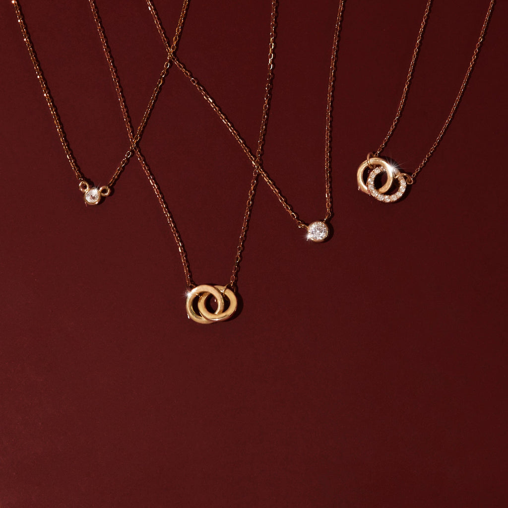 Mini Diamond Bezel Necklace