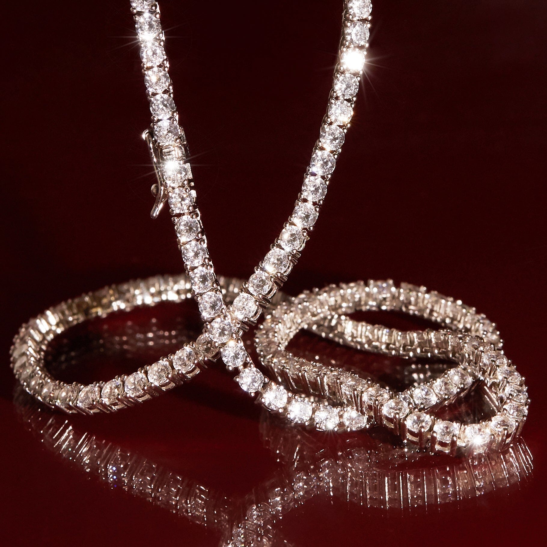 Classic Diamond Tennis Necklace