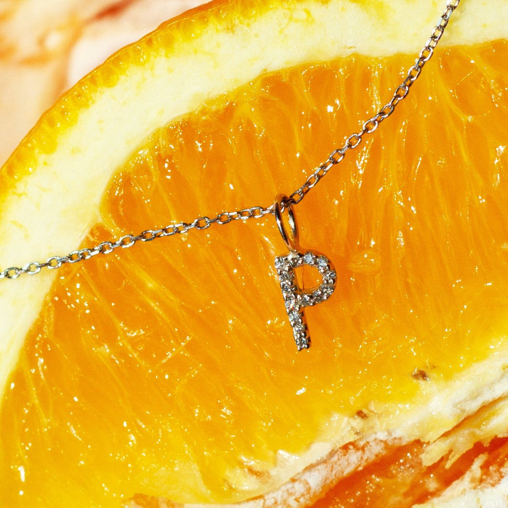 Classic Diamond Letter Necklace