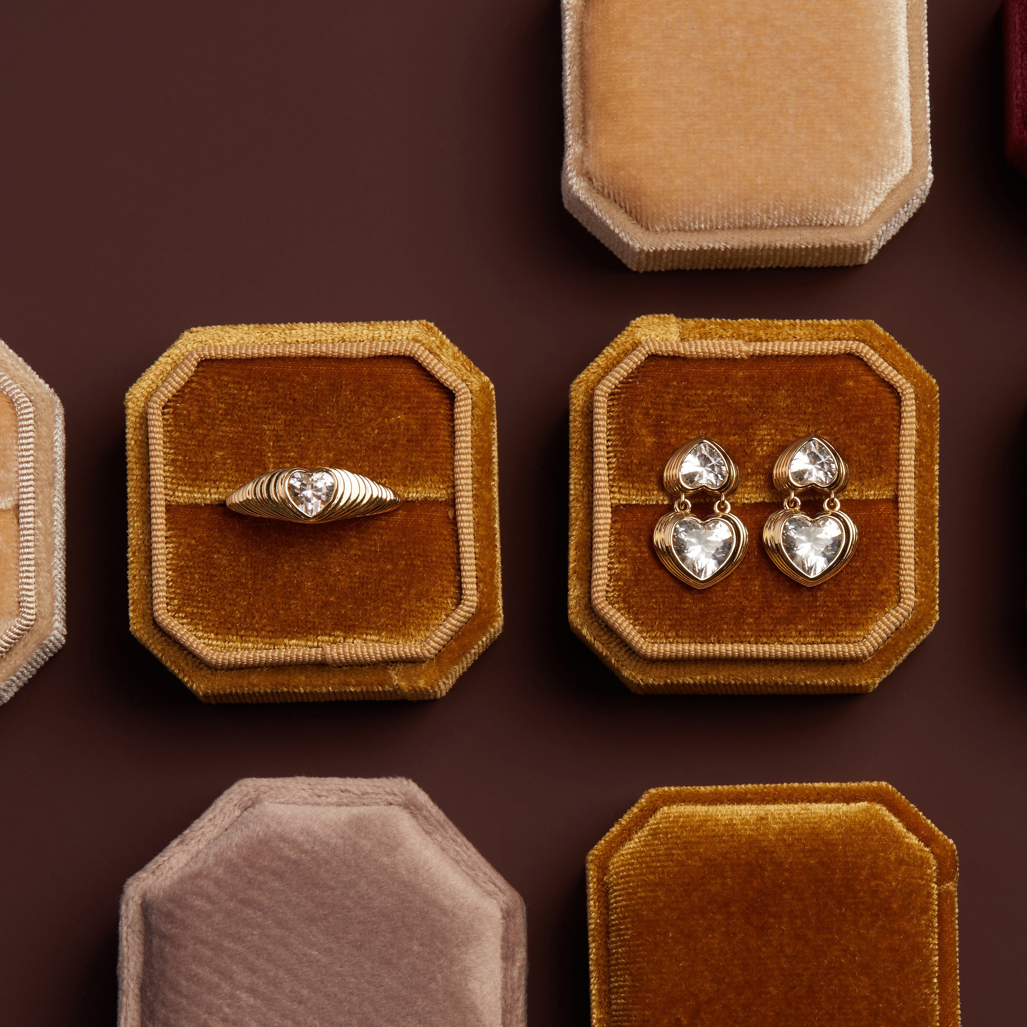 Radiant Heart Art Deco Ring