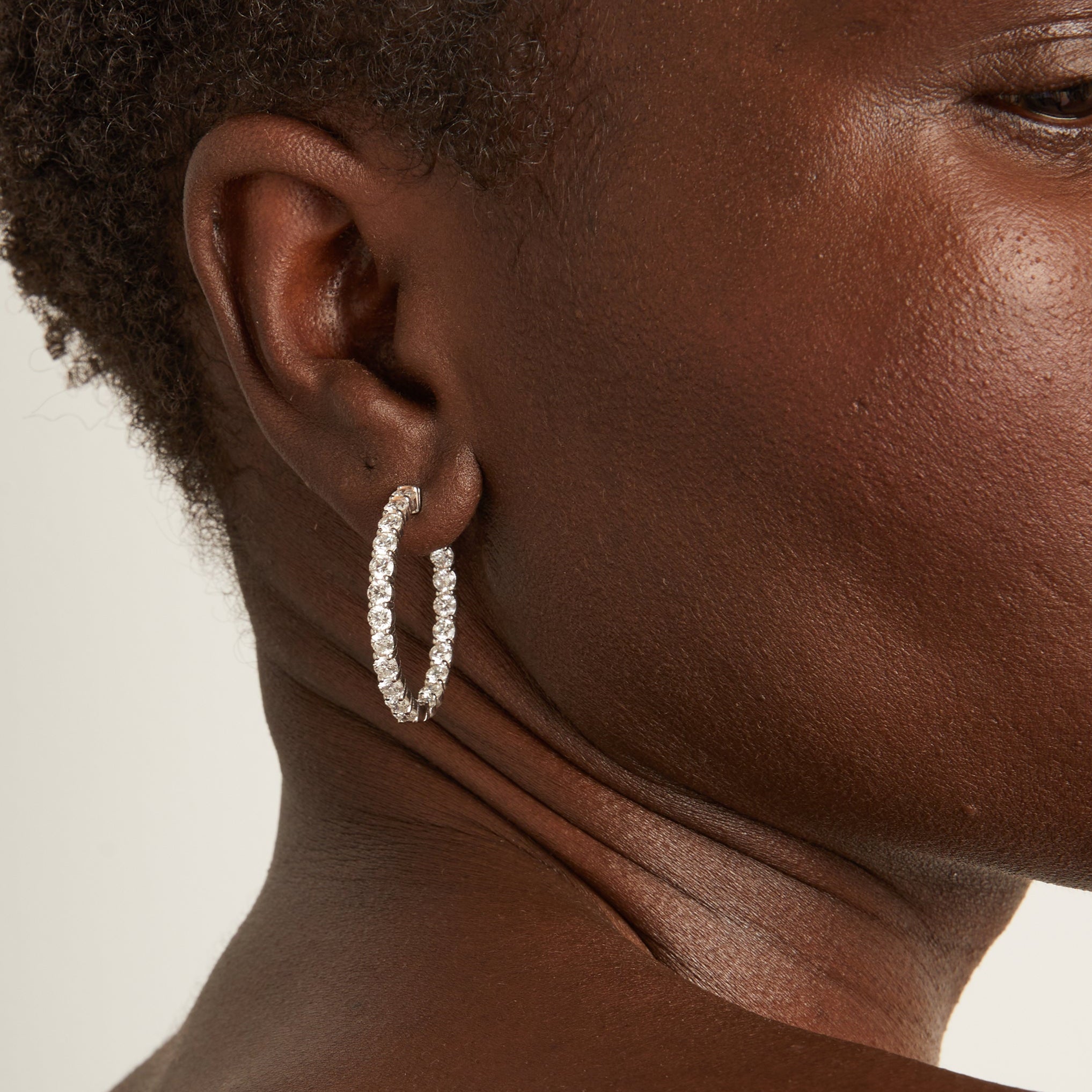 4ct Luxury Lab Grown Diamond Hoops