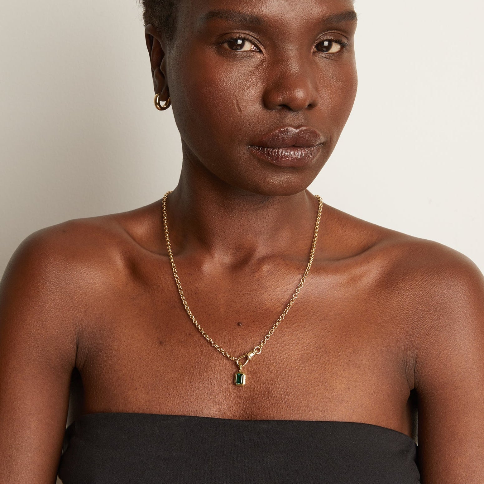 Lab Grown Emerald Heirloom Pendant