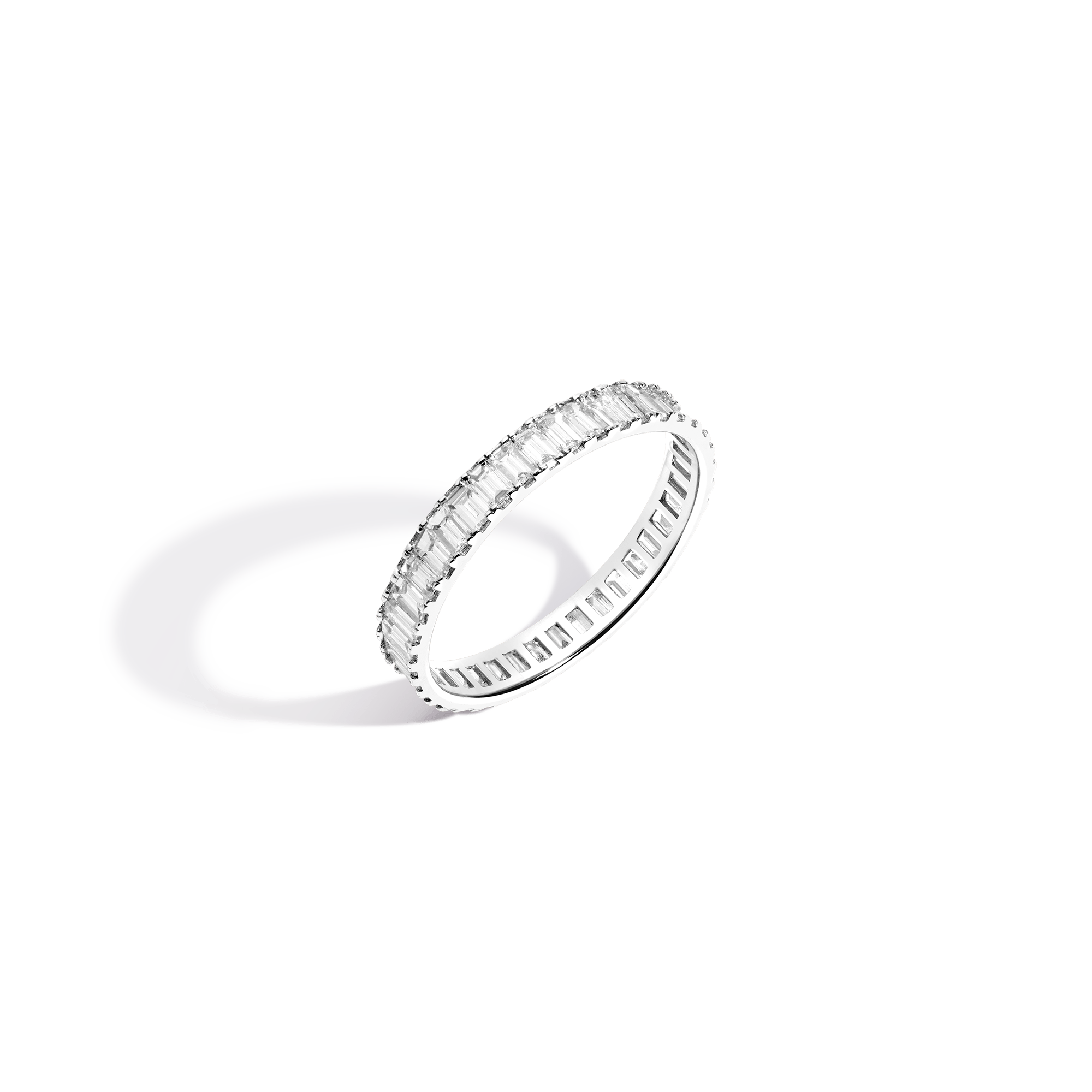 Bold Diamond Baguette Ring 14K 18K White Gold First