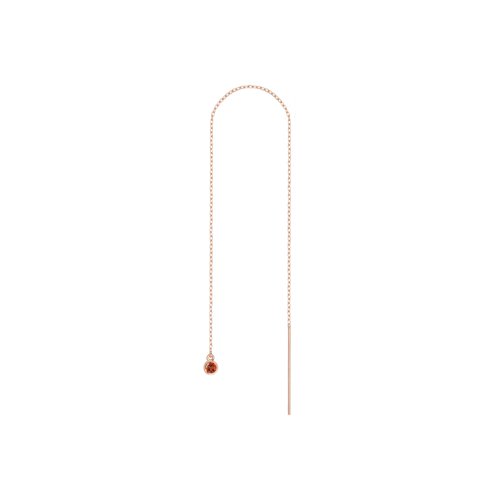 Birthstone Ear Chain Threader
