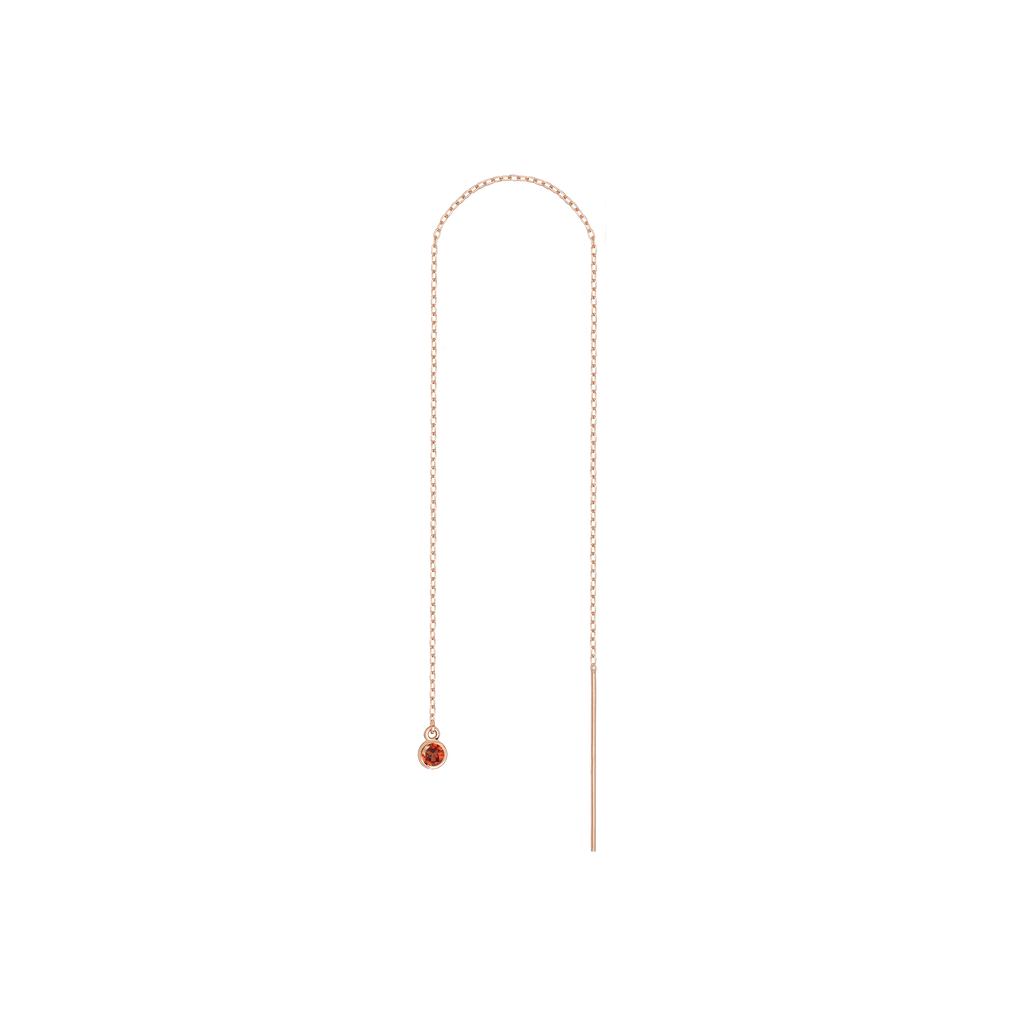 Birthstone Ear Chain Threader (Pair)