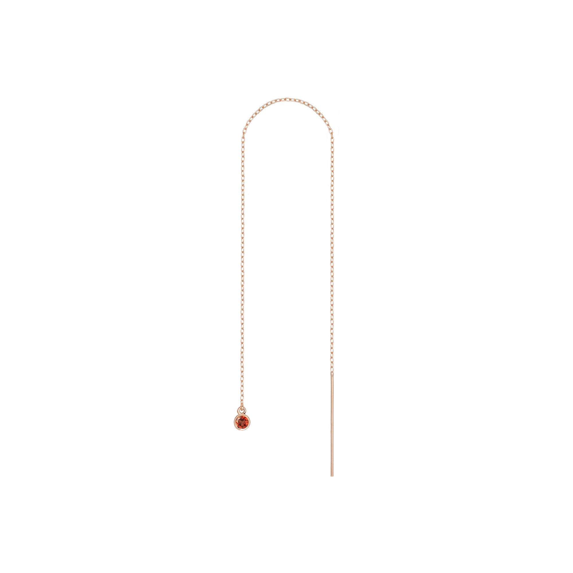 Birthstone Ear Chain Threader (Pair)