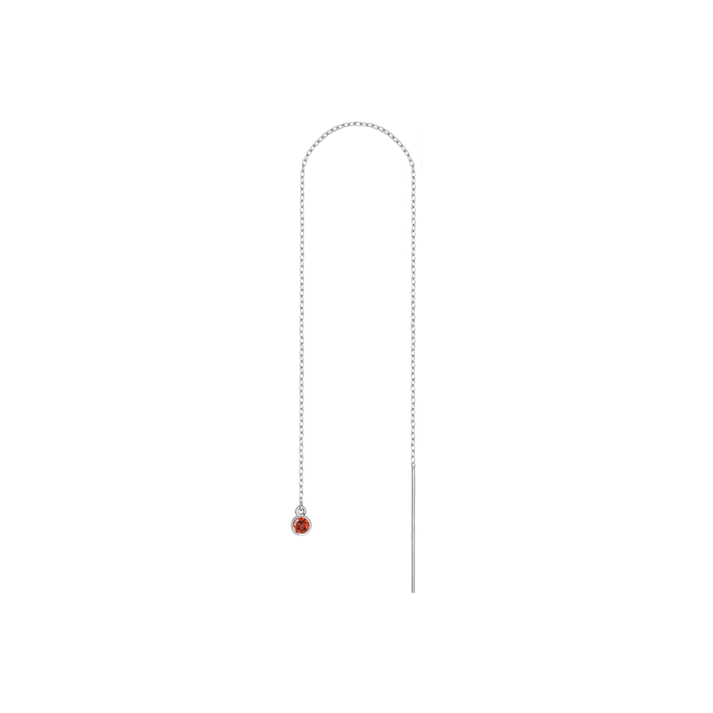 Birthstone Ear Chain Threader